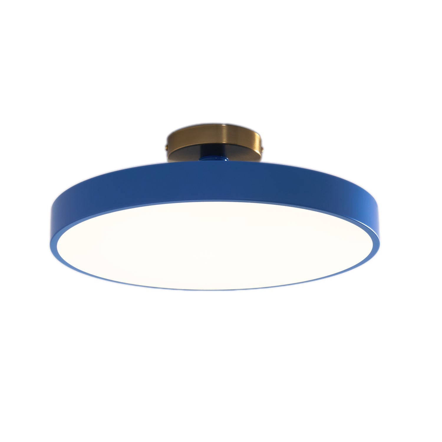 Moderner runder LED-Deckenleuchte mit Aufsatz 1-Flammig