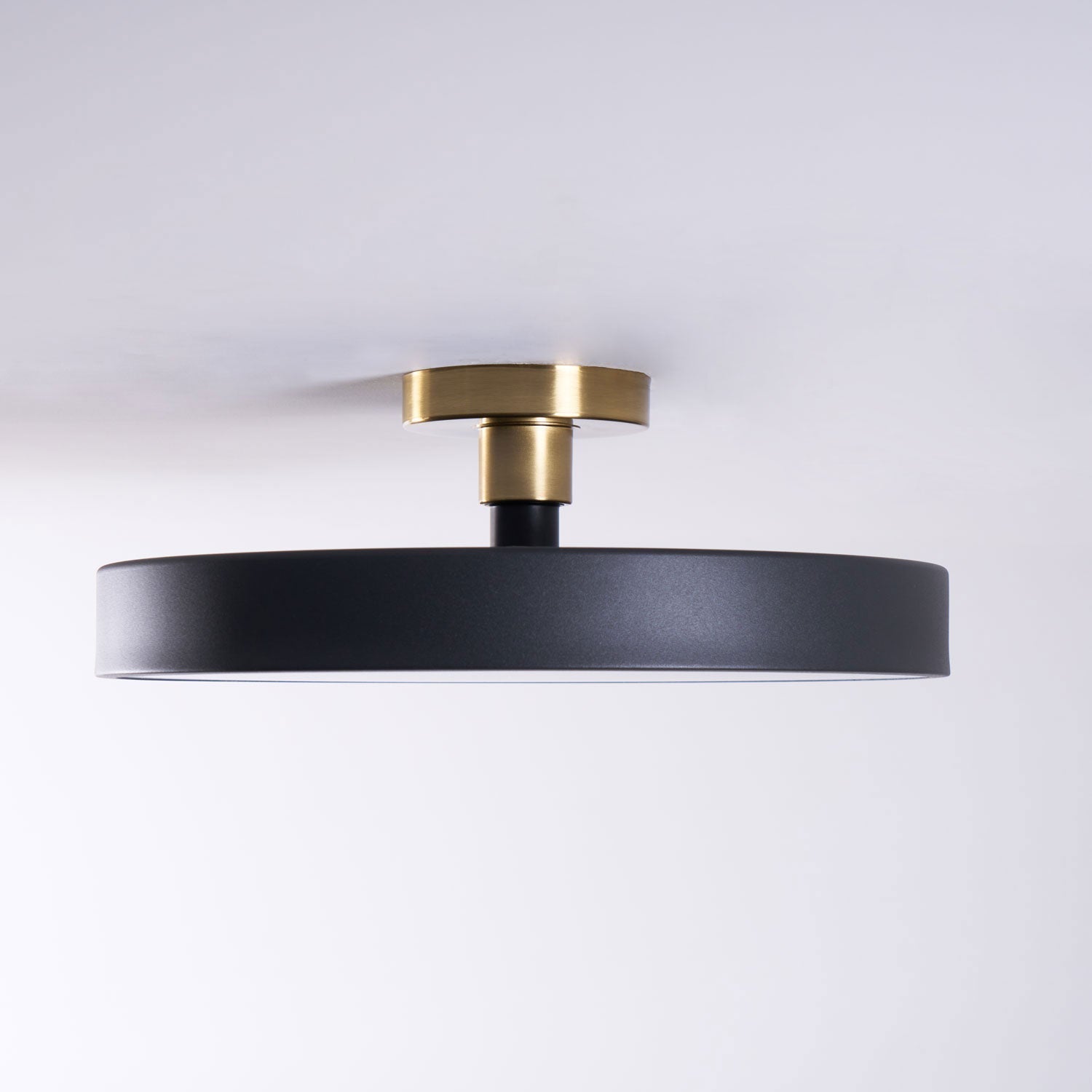 Moderner runder LED-Deckenleuchte mit Aufsatz 1-Flammig