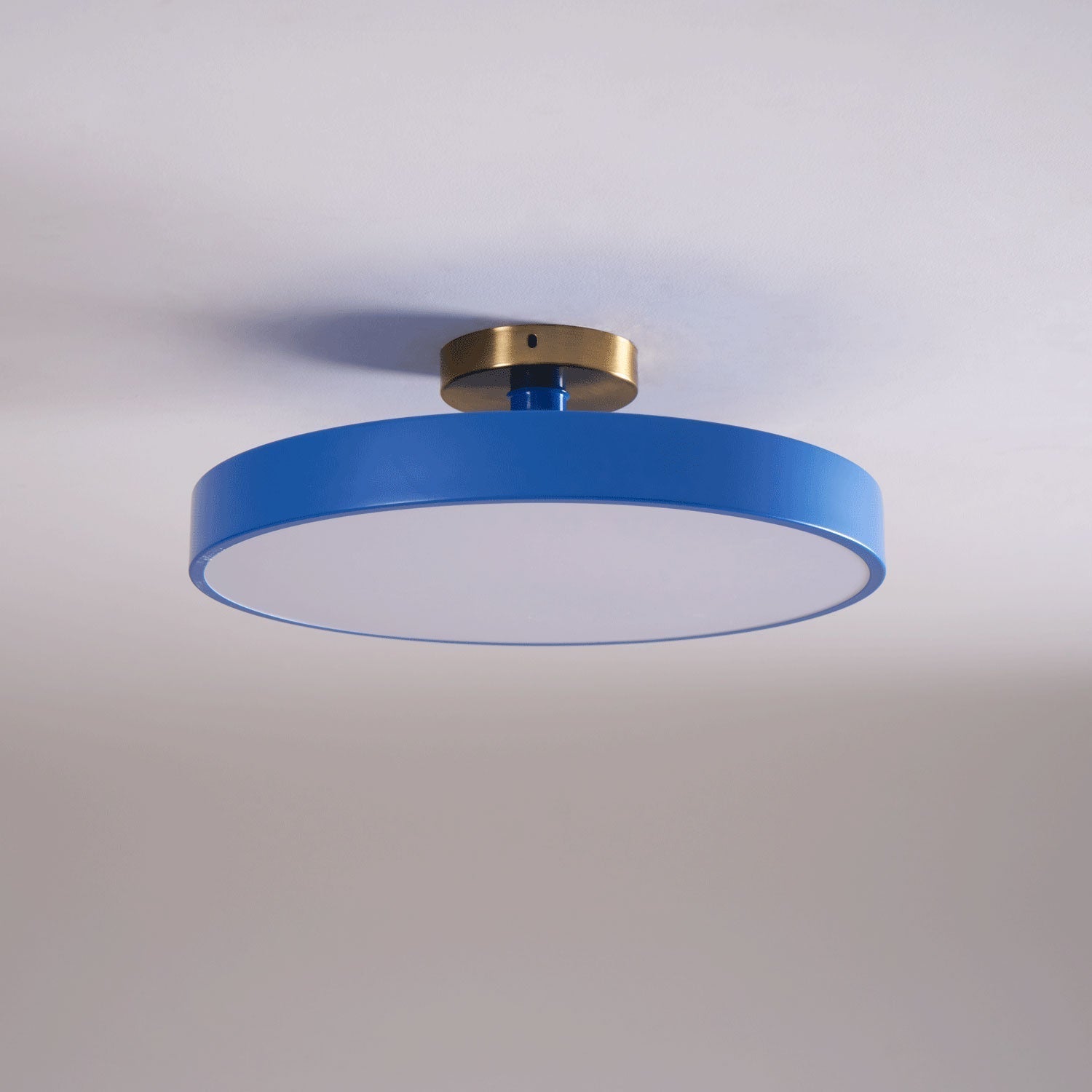 Moderner runder LED-Deckenleuchte mit Aufsatz 1-Flammig