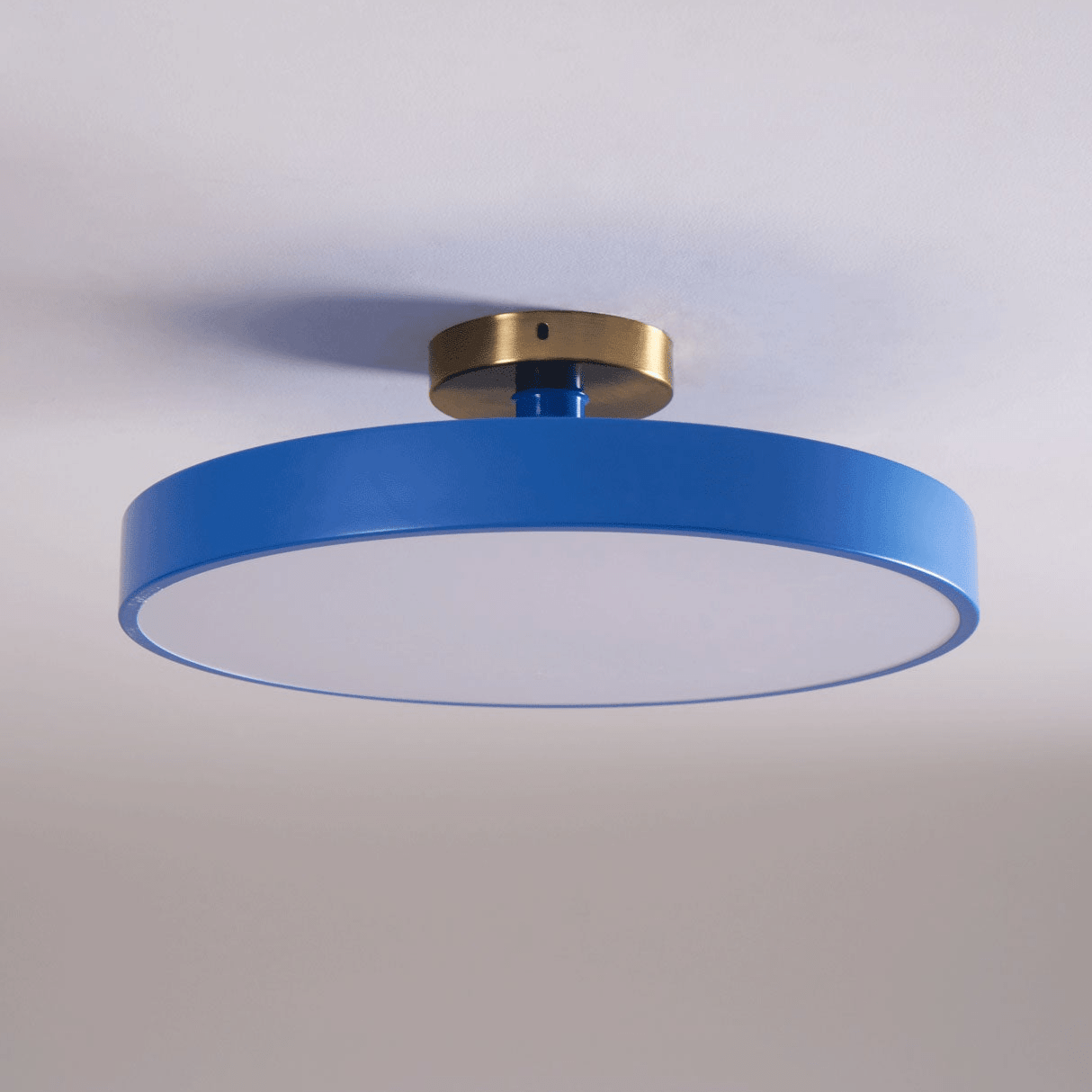 Moderner runder LED-Deckenleuchte mit Aufsatz 1-Flammig