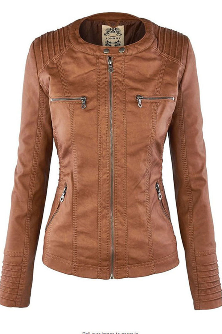 WOMEN’S COAT | SLEEK ZIP WINTER STYLE
