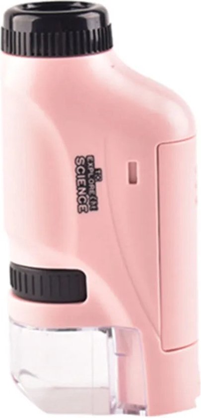Microscopio compatto per bambini 60x-120x ingrandimento, giocattolo educativo resistente e adatto ai bambini