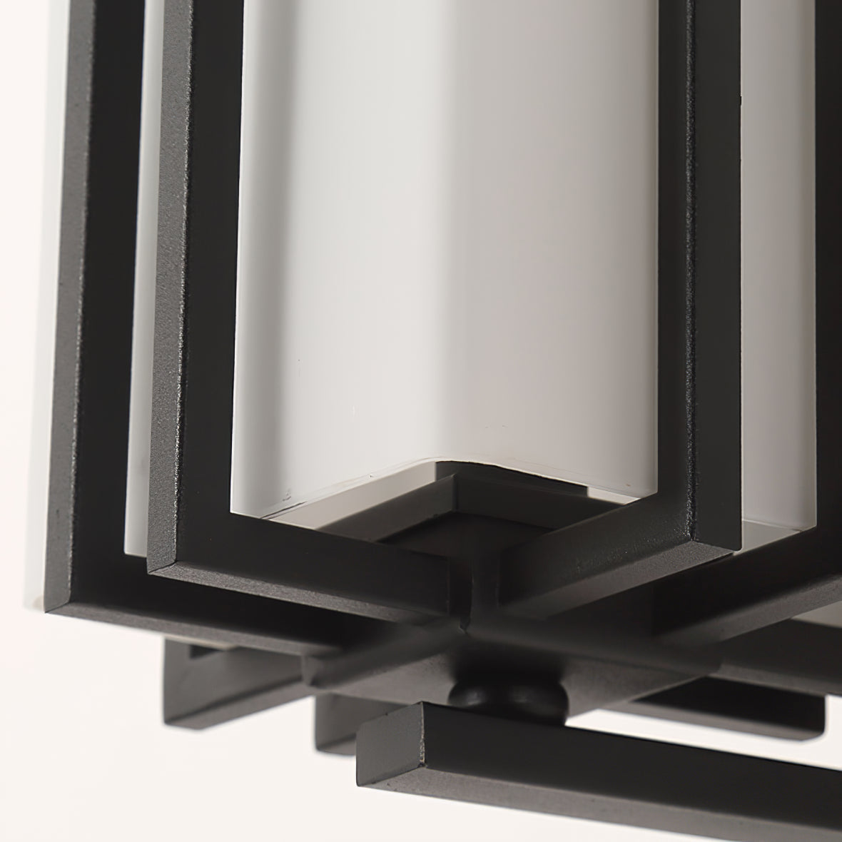 Lampada da parete esterna retrò industriale in ferro con vetro LED 1 luce