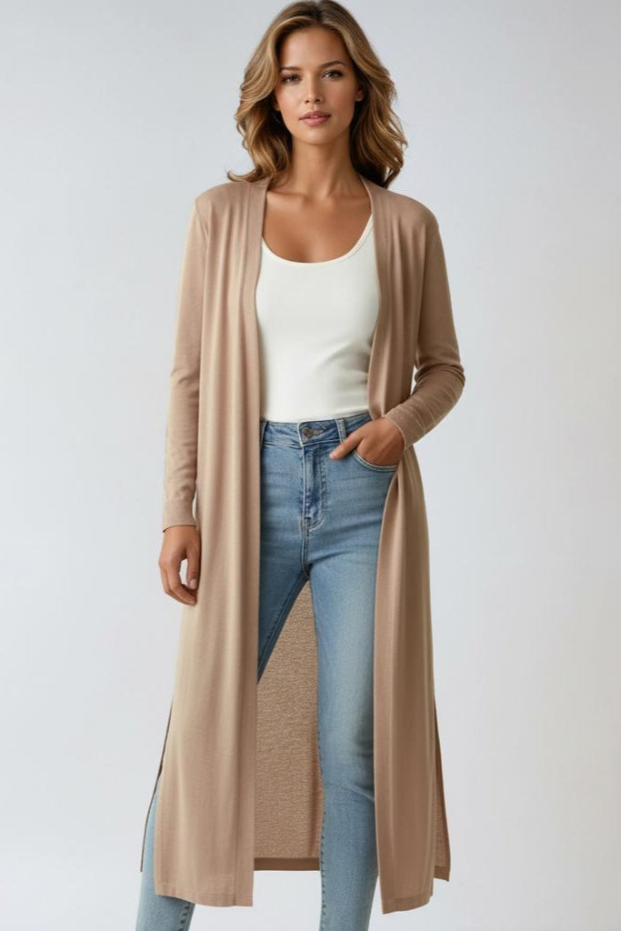 LIGHTWEIGHT LONG CARDIGAN – Gentle KNIT