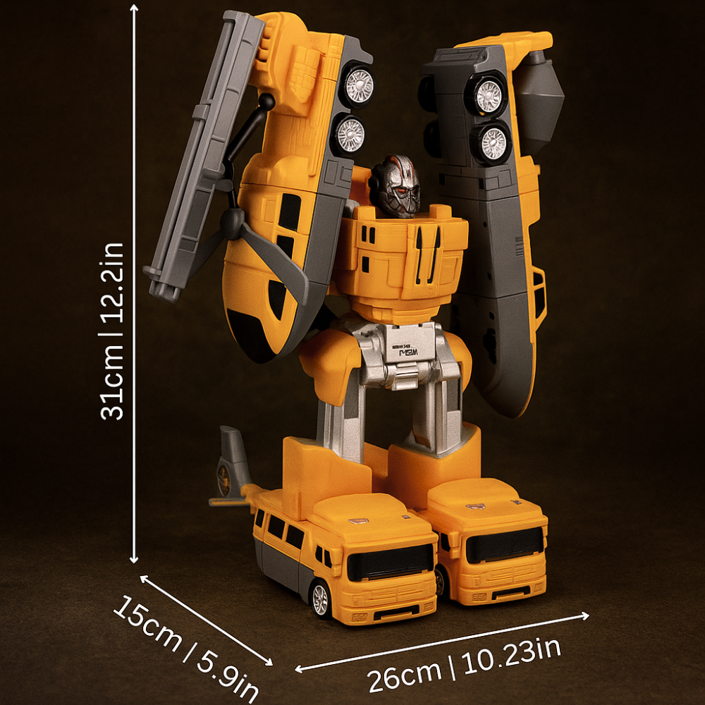Magnetic Building Blocks Transforming Robot Toy Set