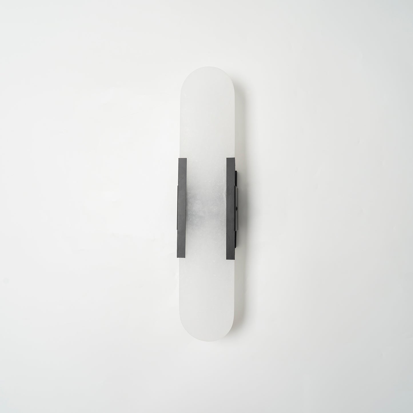Modern Alabaster Elongated Marble LED Wall Sconce 2-Light