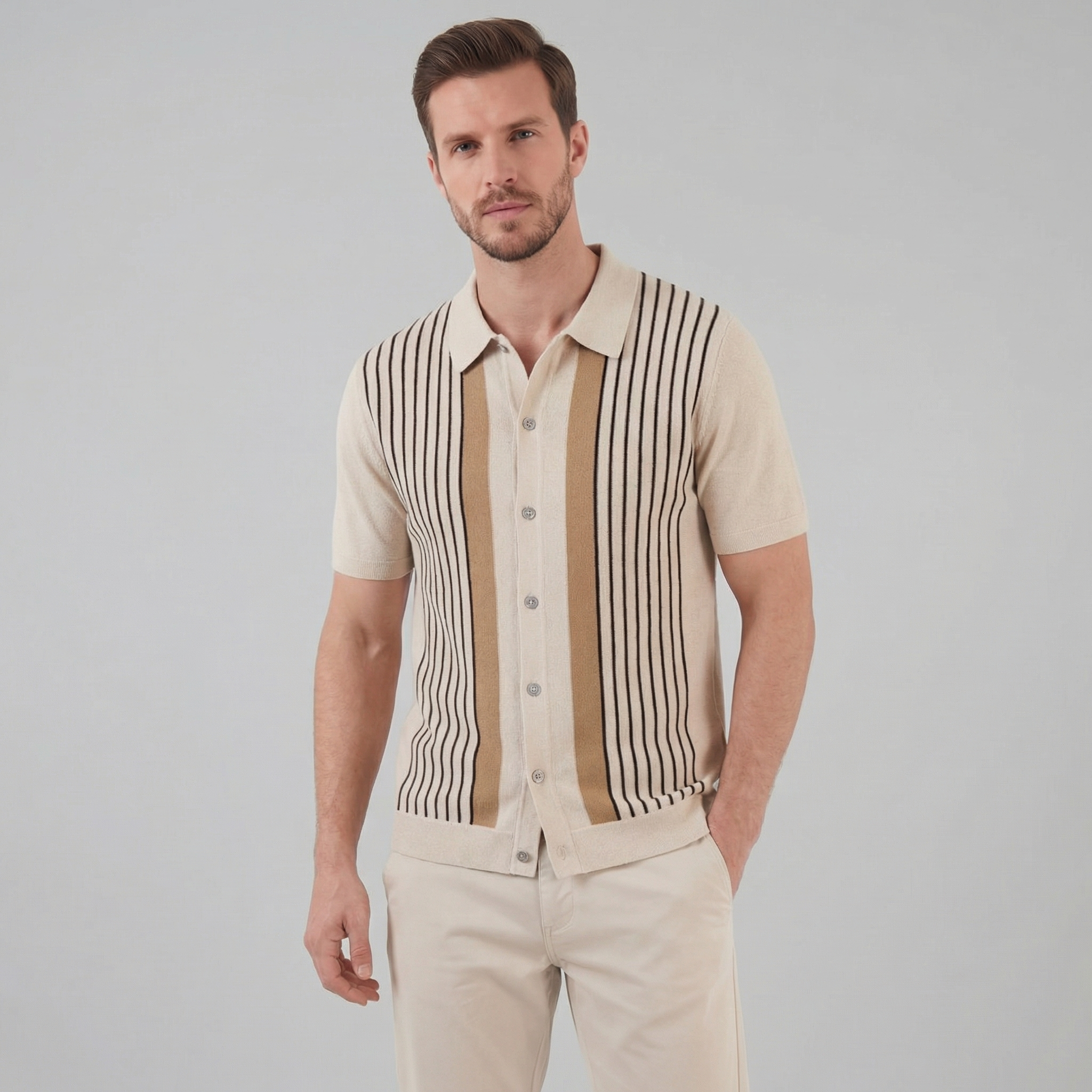 Herren Strand Sommerhemd