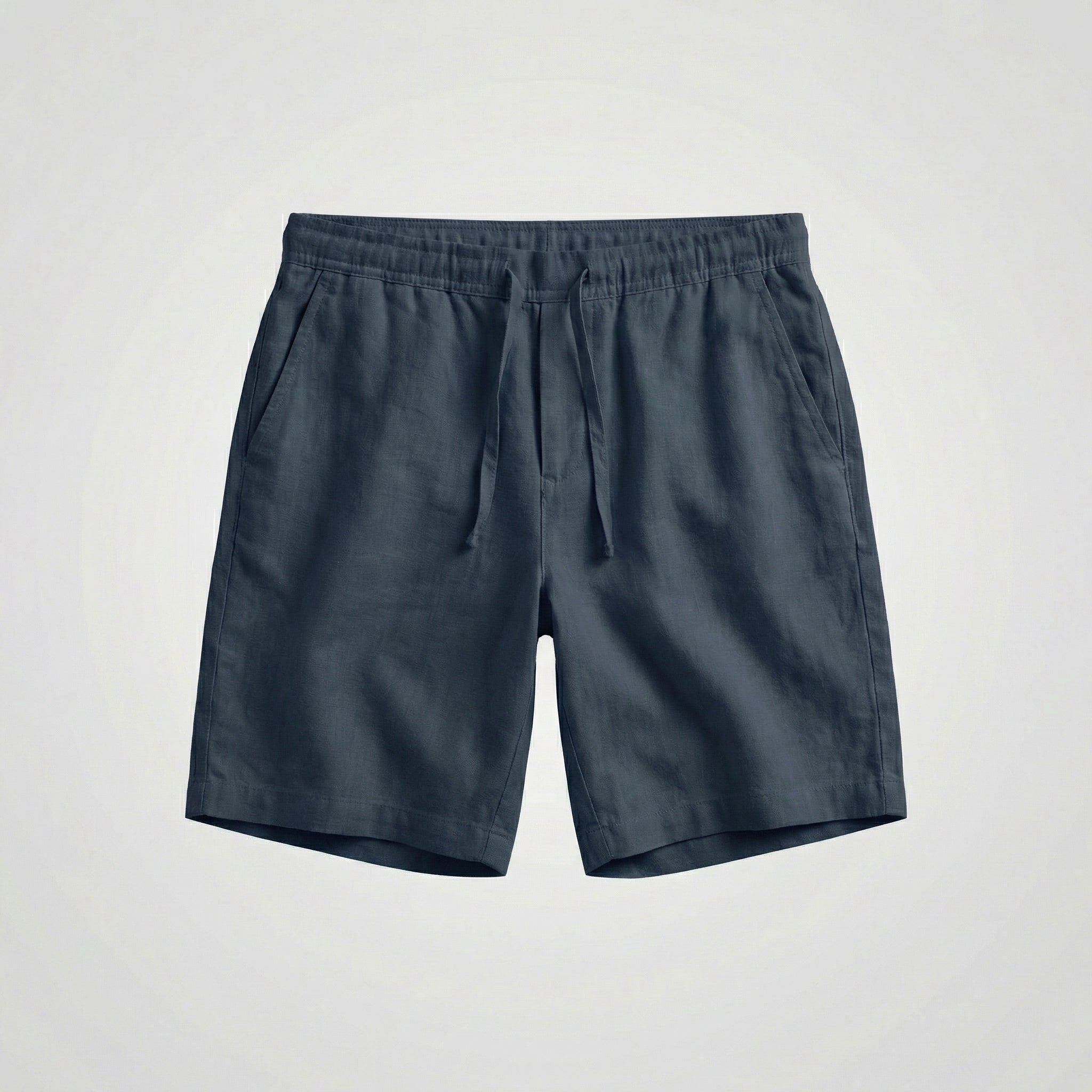 Pantalones cortos de lino transpirables para verano para hombre