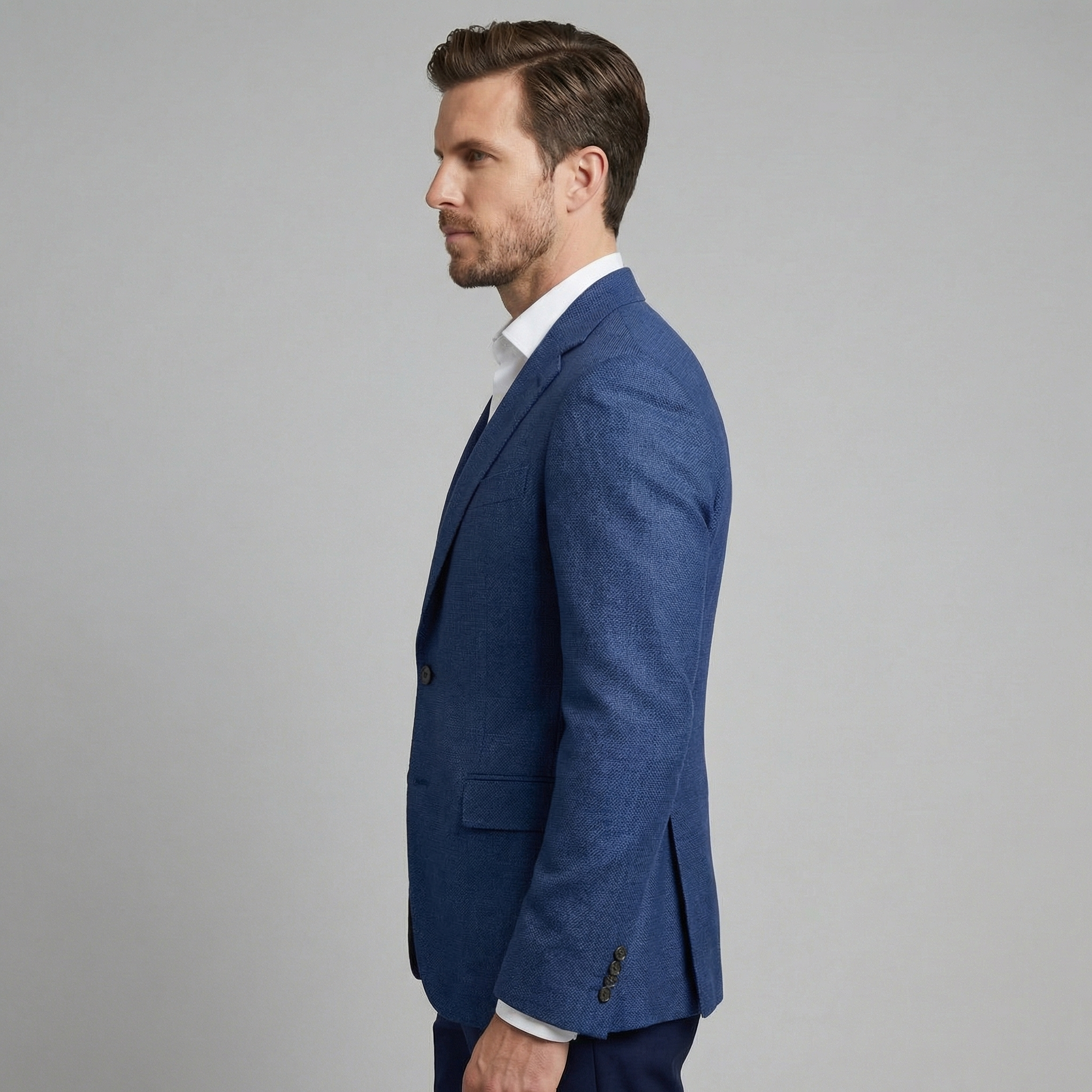 Herren Freizeit Leinenblazer