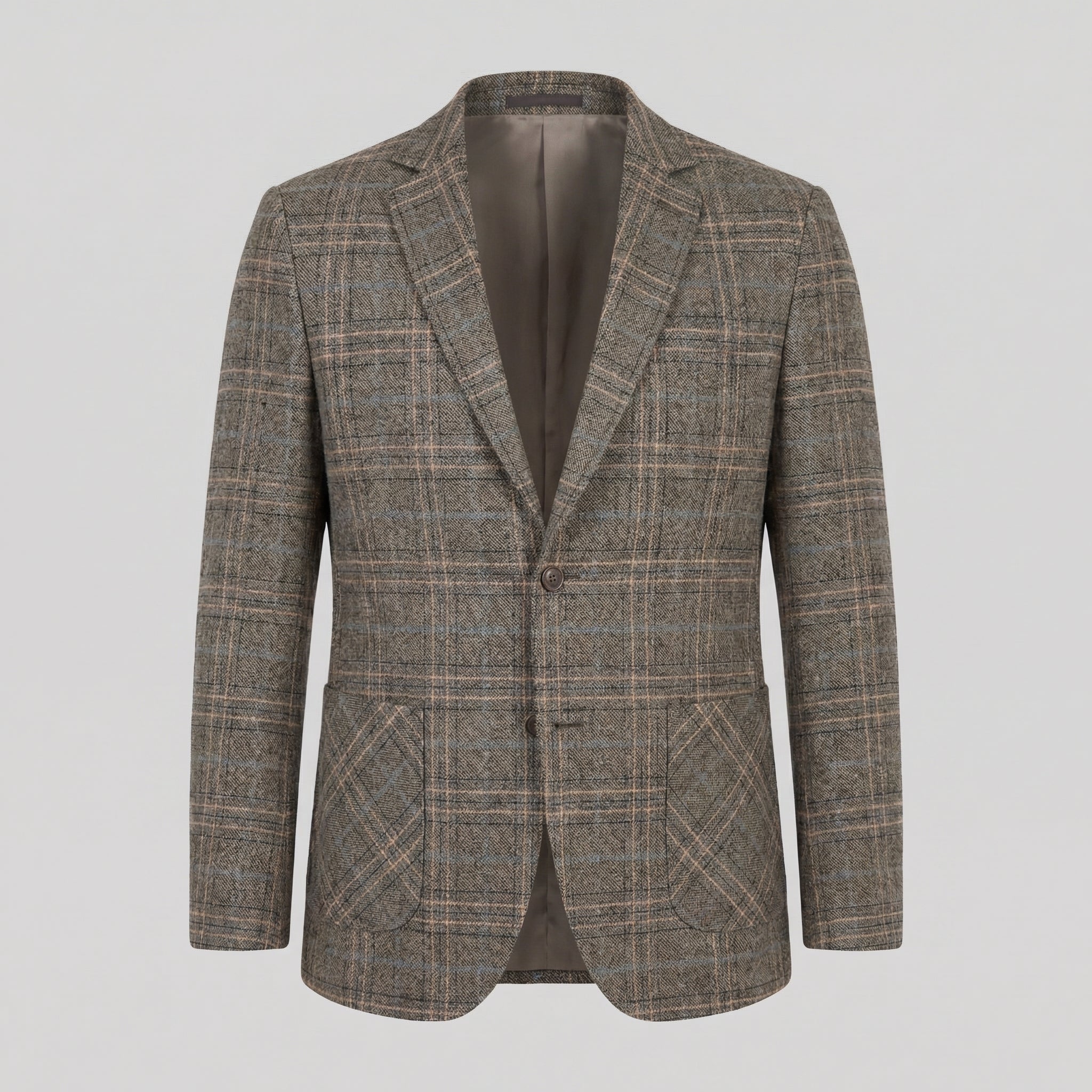 Herren Kariertes Blazerjackett