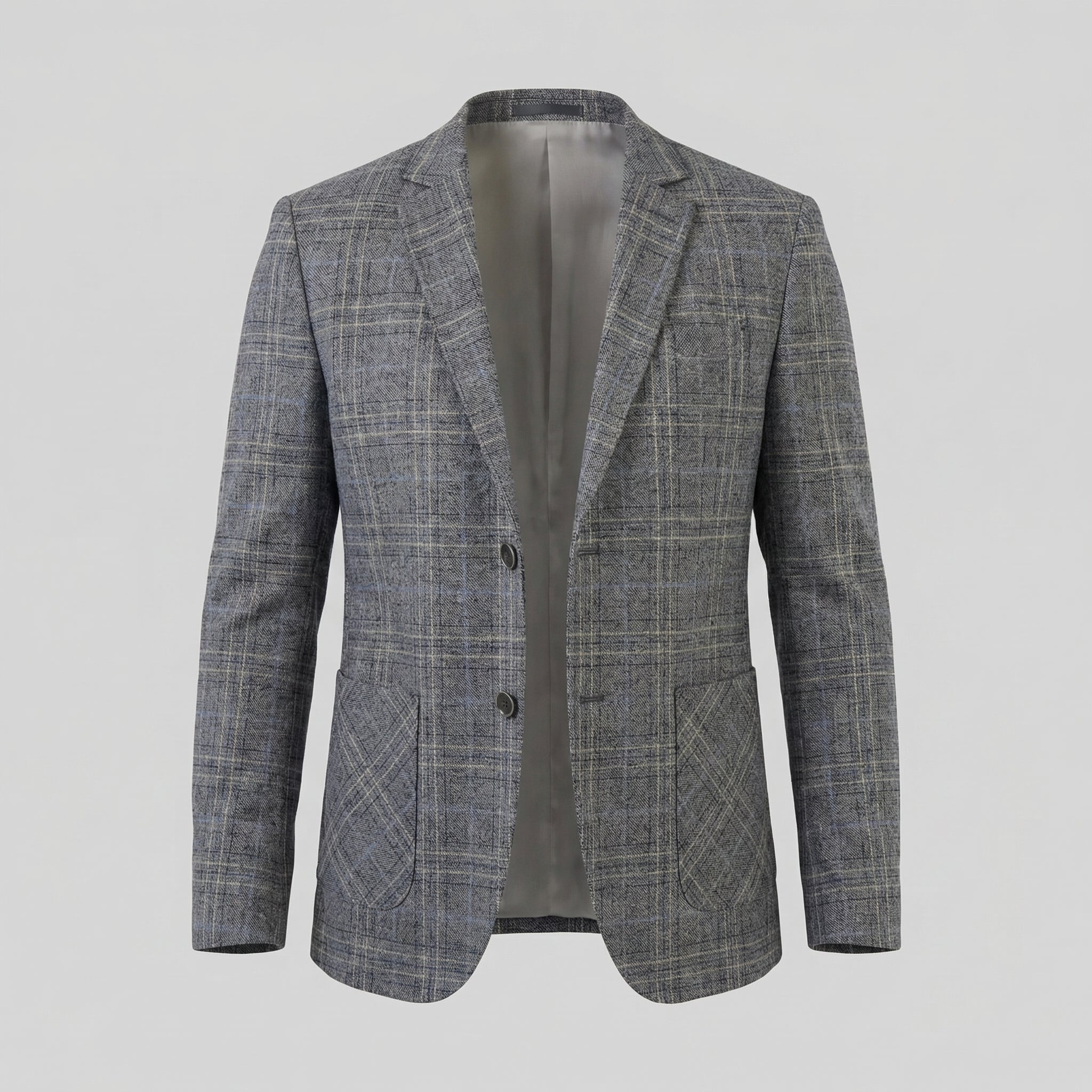 Herren Kariertes Blazerjackett