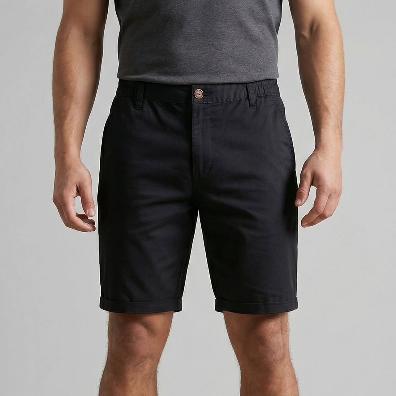 Shorts clásicos tipo chino para hombre