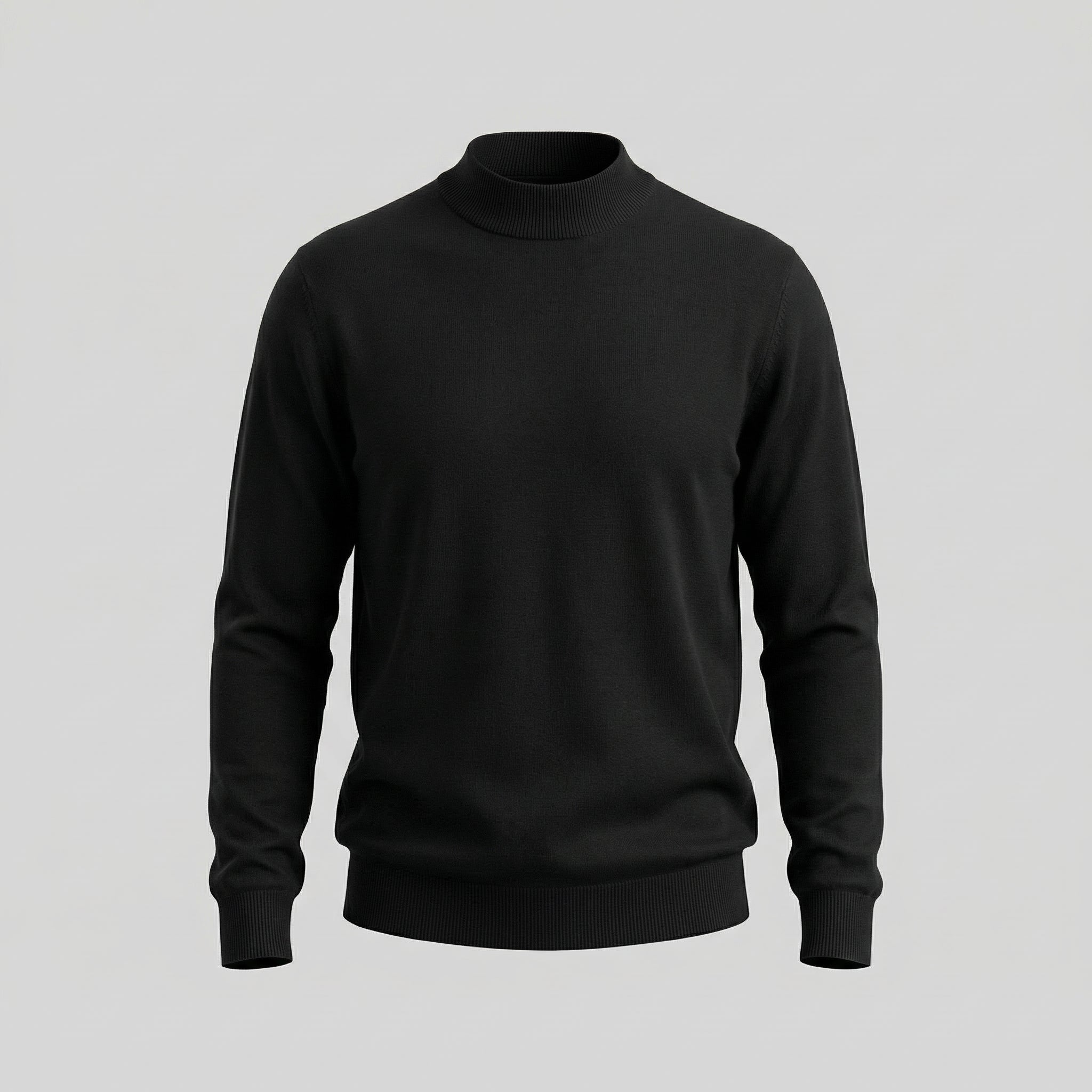 Herren Klassischer Rollkragenpullover
