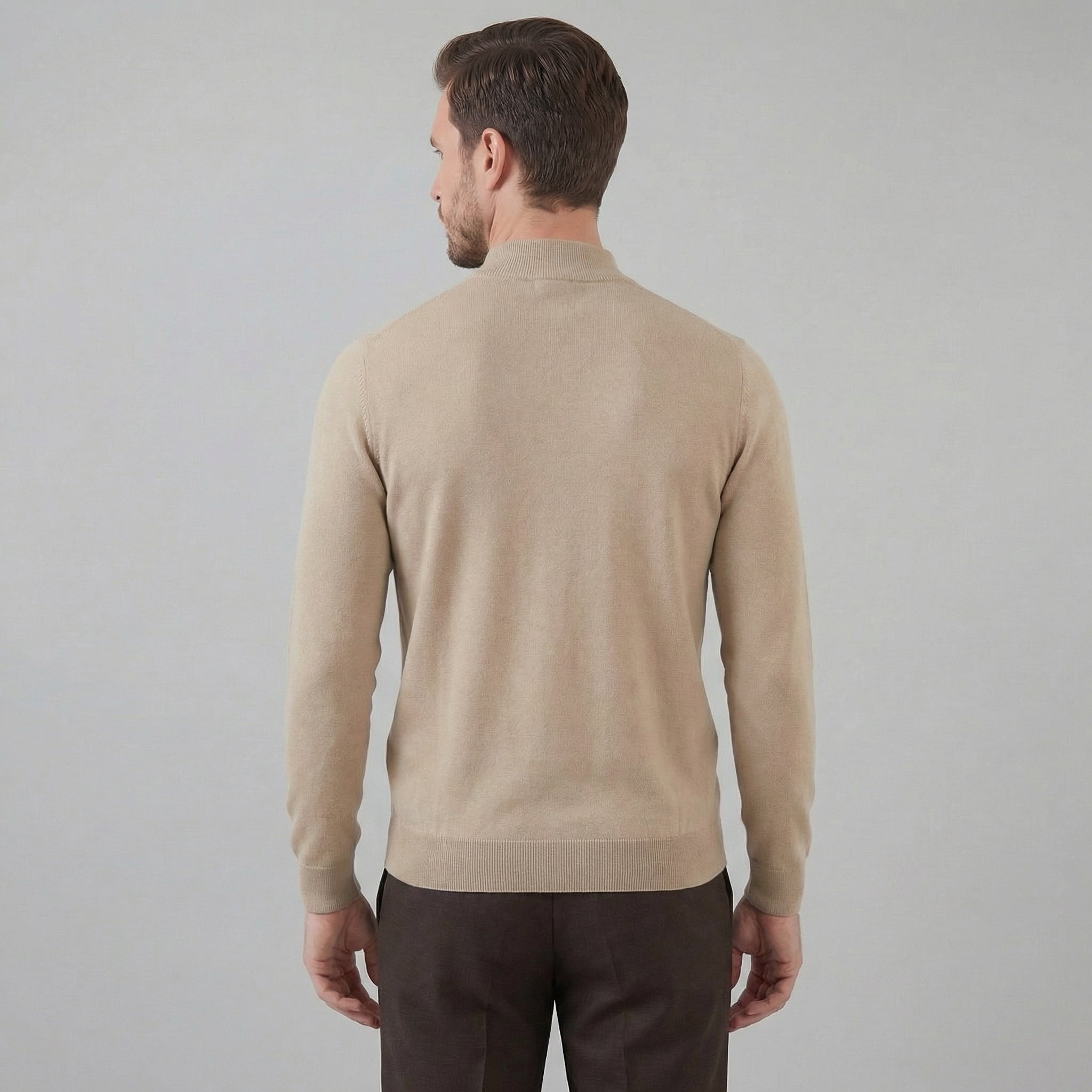 Herren Klassischer Rollkragenpullover