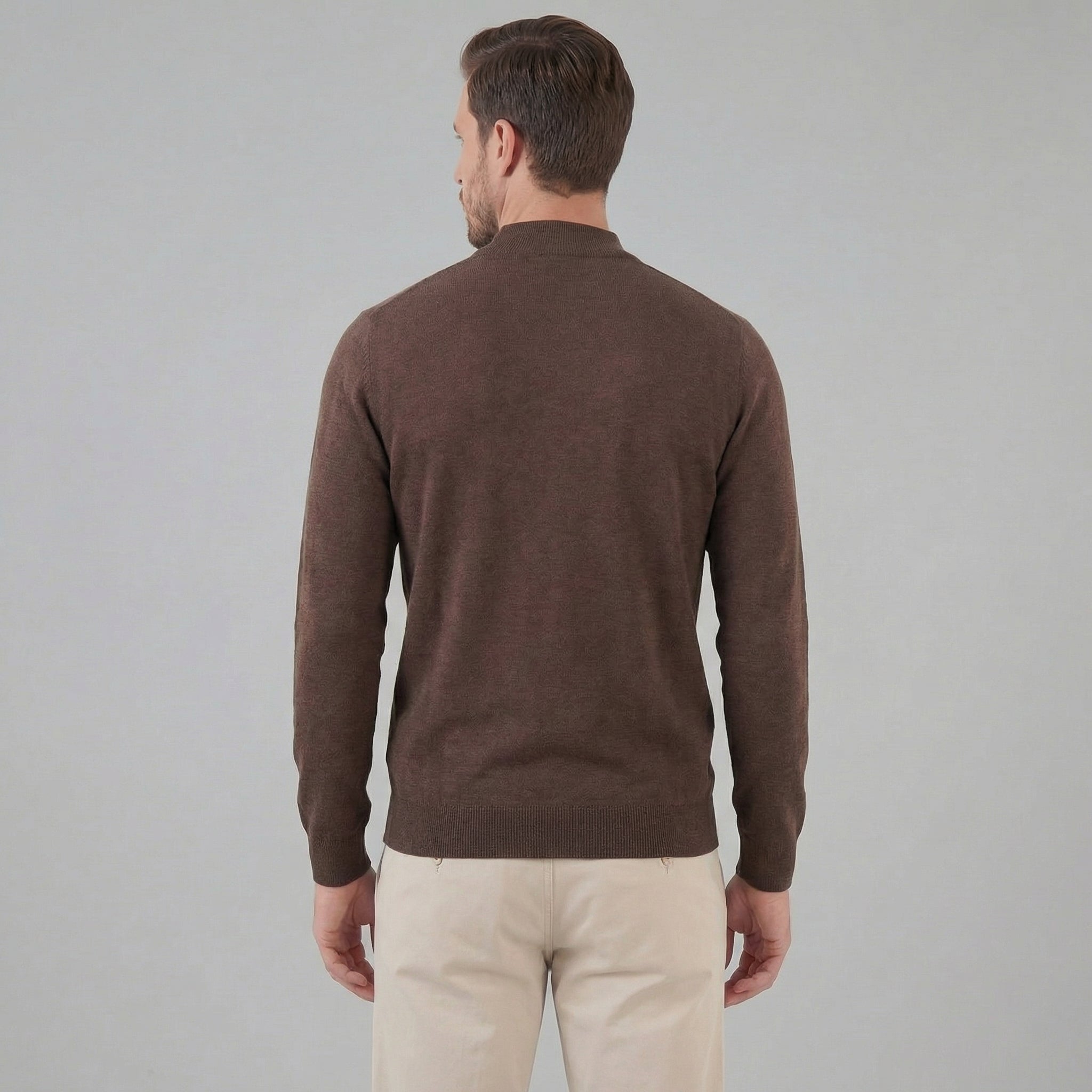 Herren Klassischer Rollkragenpullover