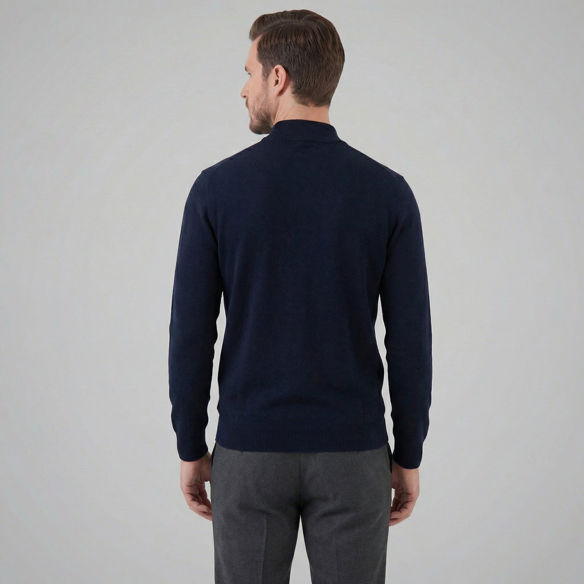 Herren Klassischer Rollkragenpullover