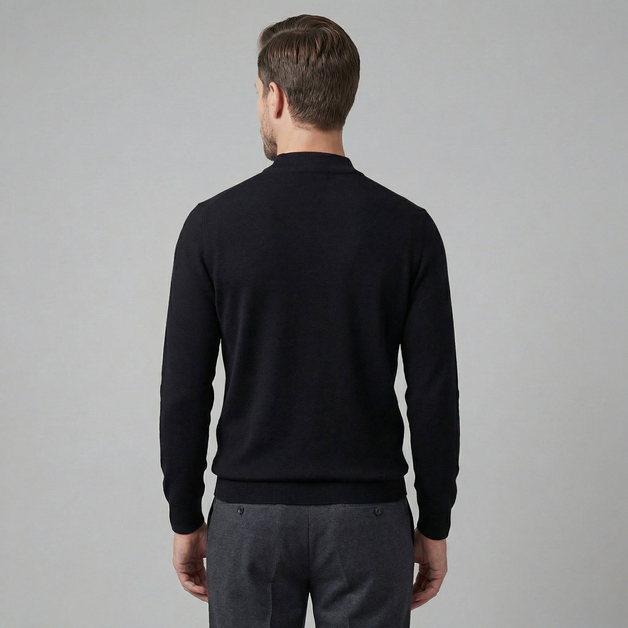 Herren Klassischer Rollkragenpullover