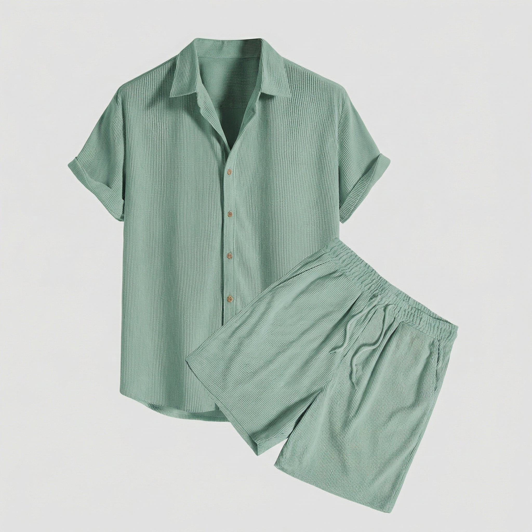 Herre fløjlsbukser i 2-delt sæt