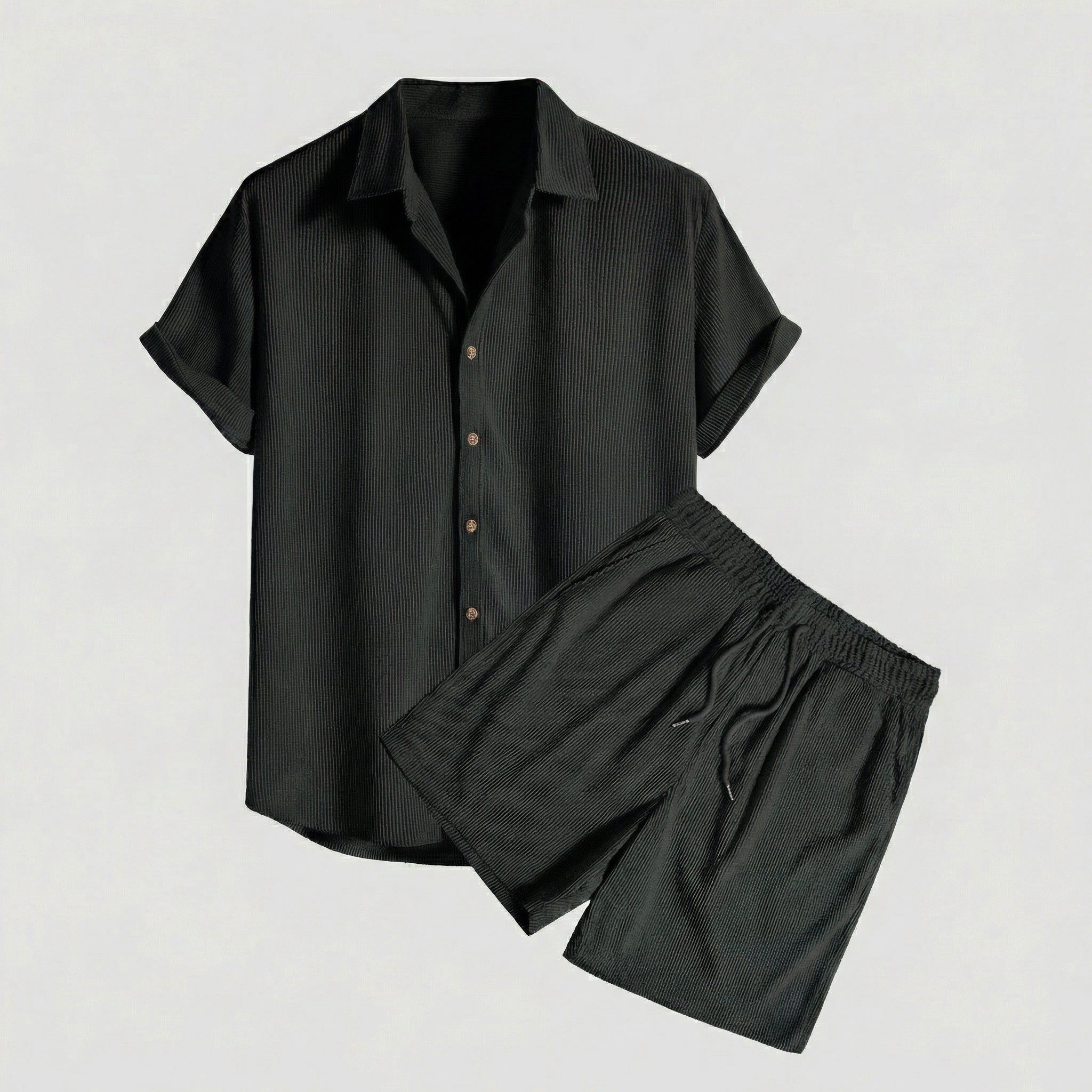 Herre fløjlsbukser i 2-delt sæt