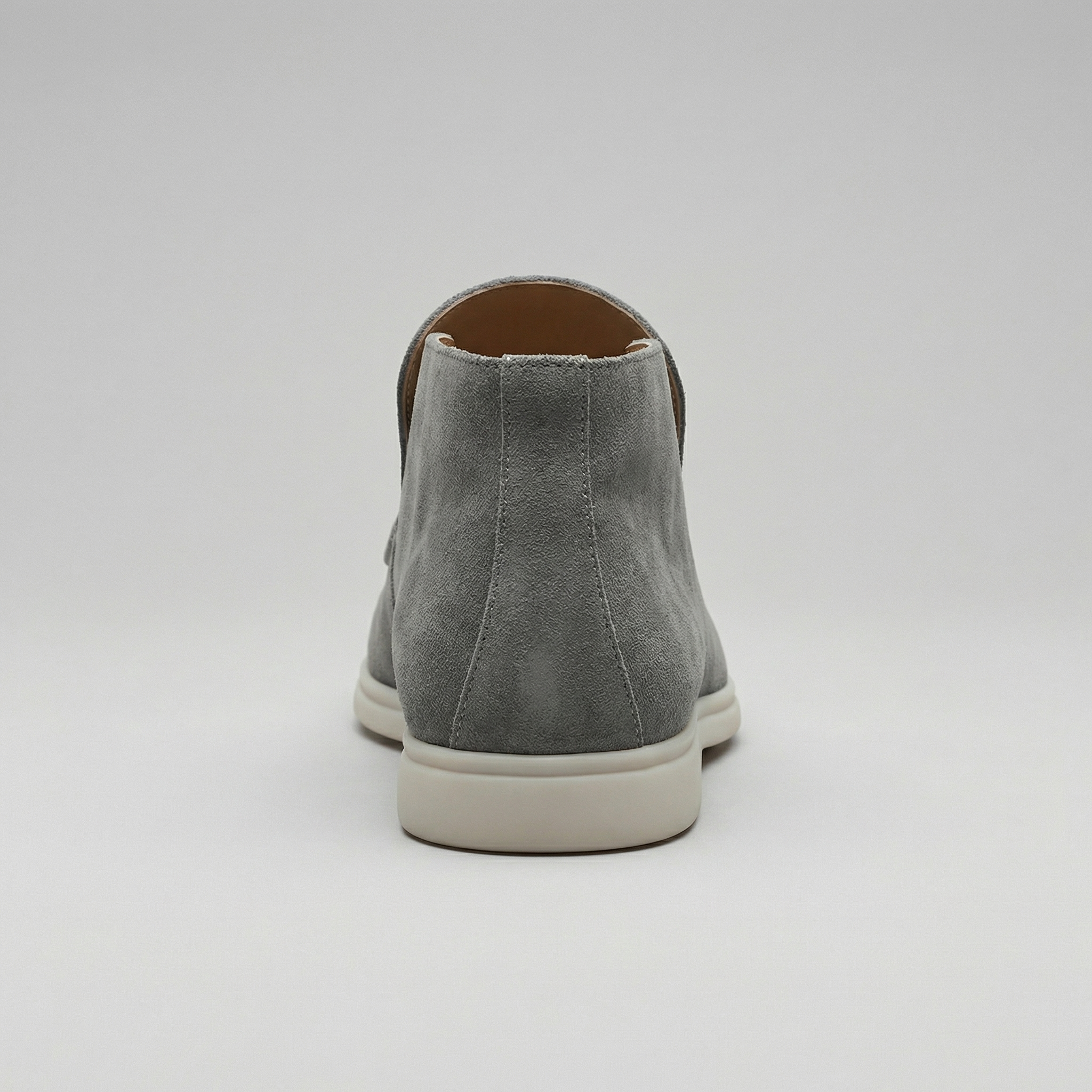 Mocassini da uomo in camoscio alto