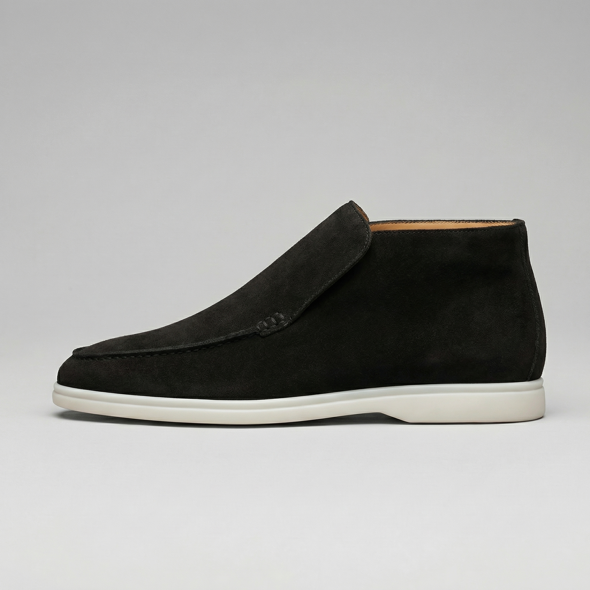 Mocasines altos de ante para hombre