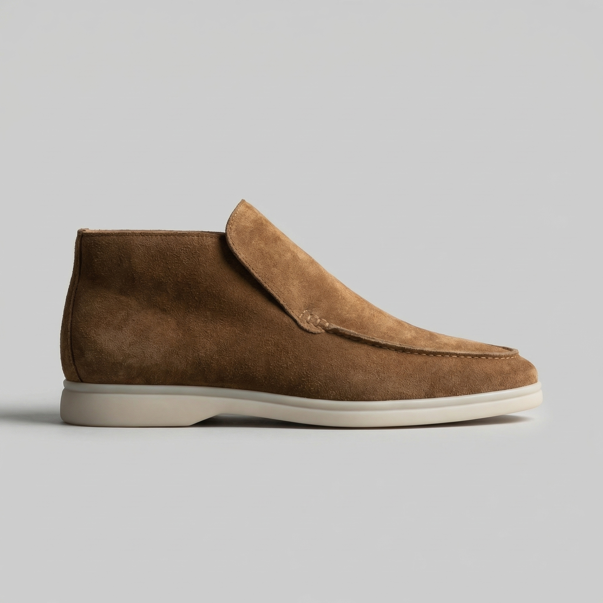 Mocasines altos de ante para hombre