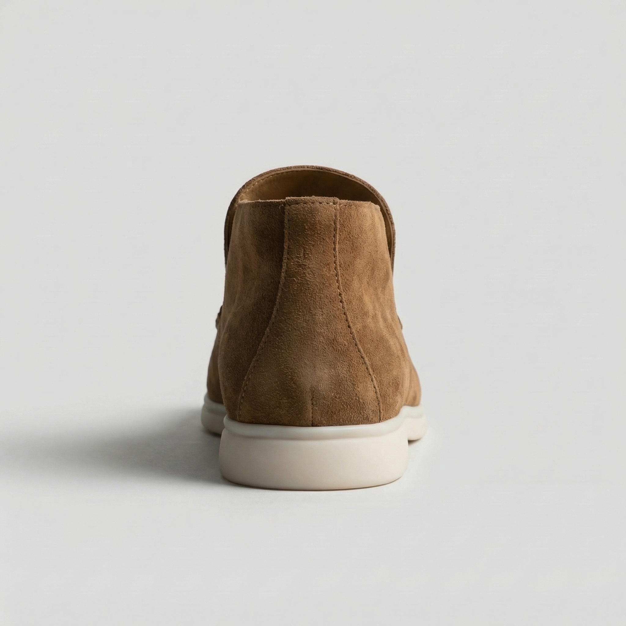 Mocassini da uomo in camoscio alto