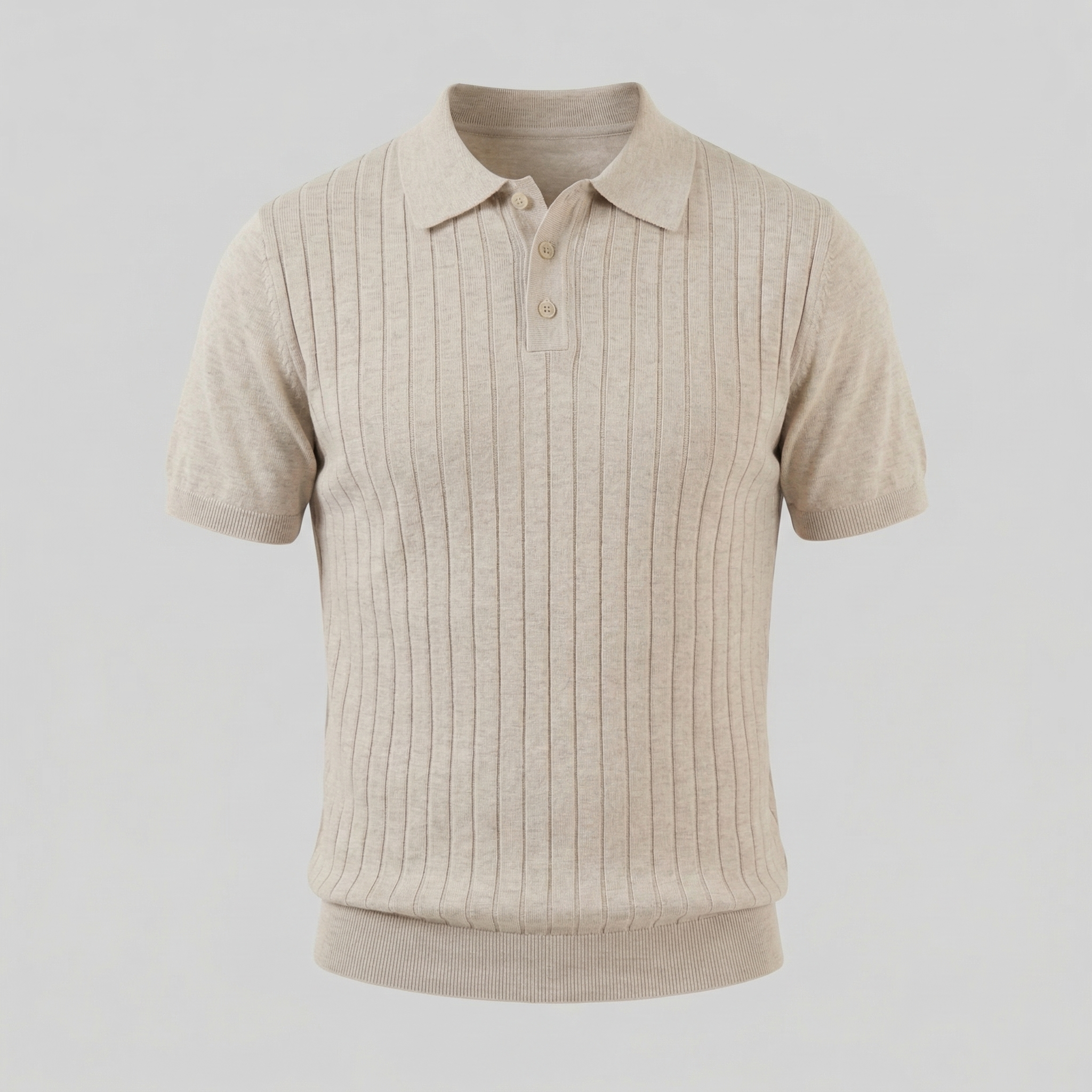Polo de Punto a Rayas para Hombre