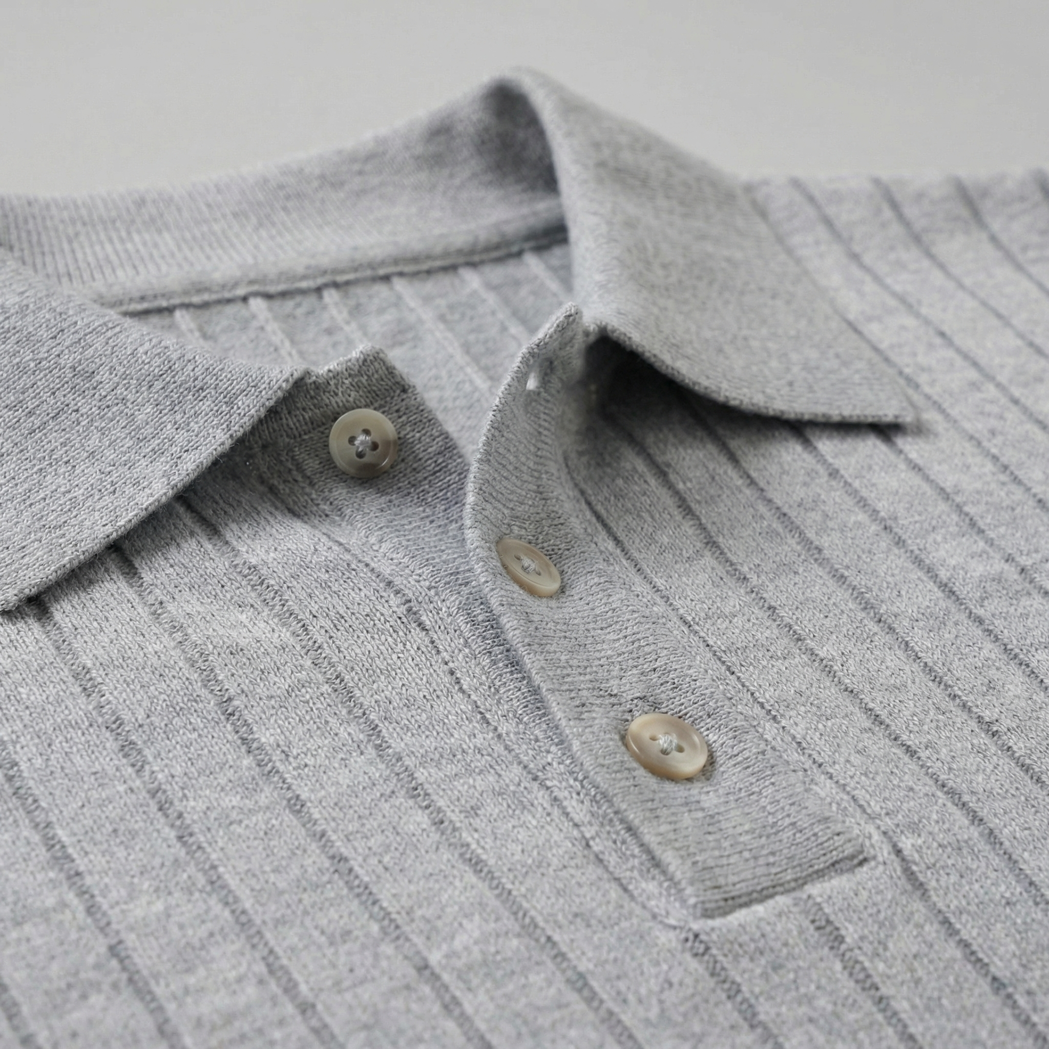 Polo de Punto a Rayas para Hombre