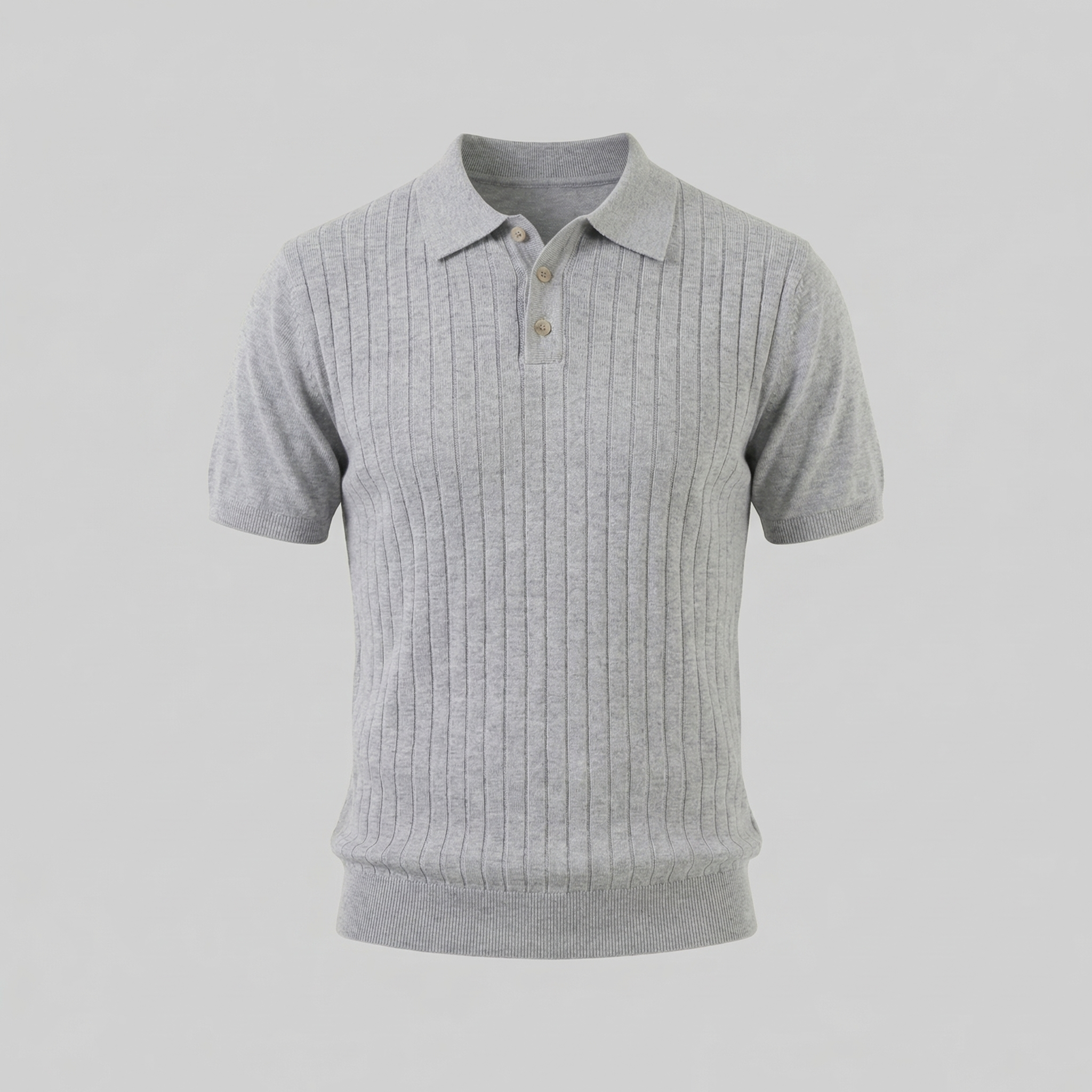 Polo de Punto a Rayas para Hombre