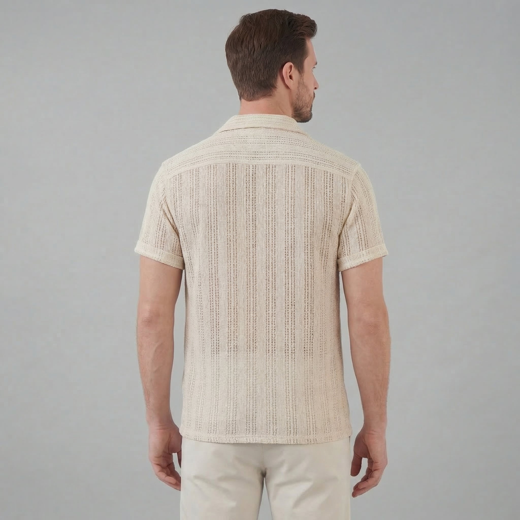 Camicia leggera estiva da uomo con bottoni