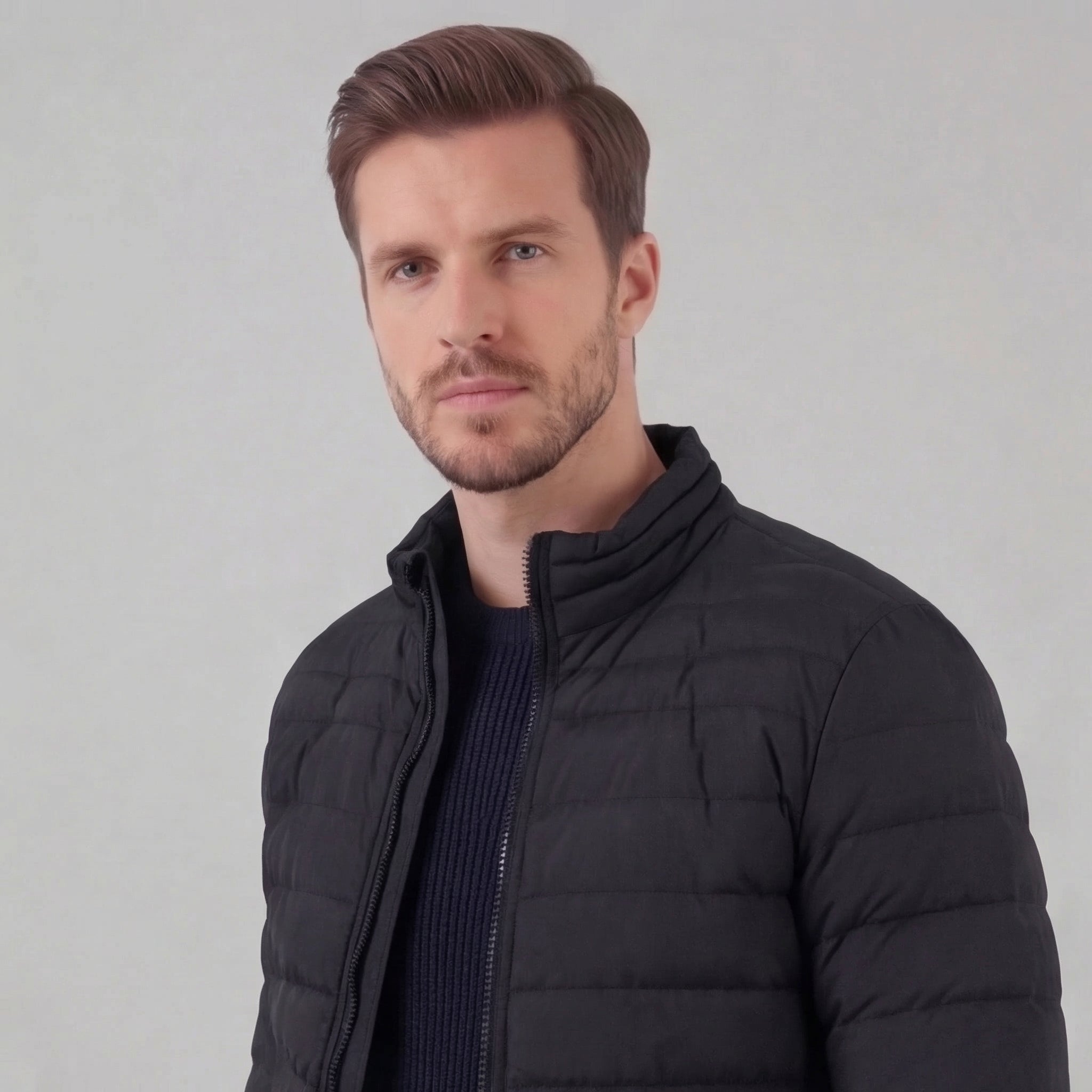 Chaqueta acolchada ligera de primavera para hombre