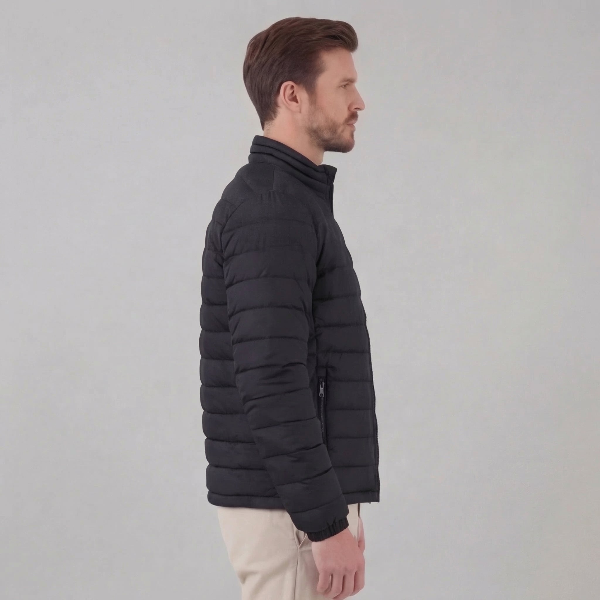 Chaqueta acolchada ligera de primavera para hombre