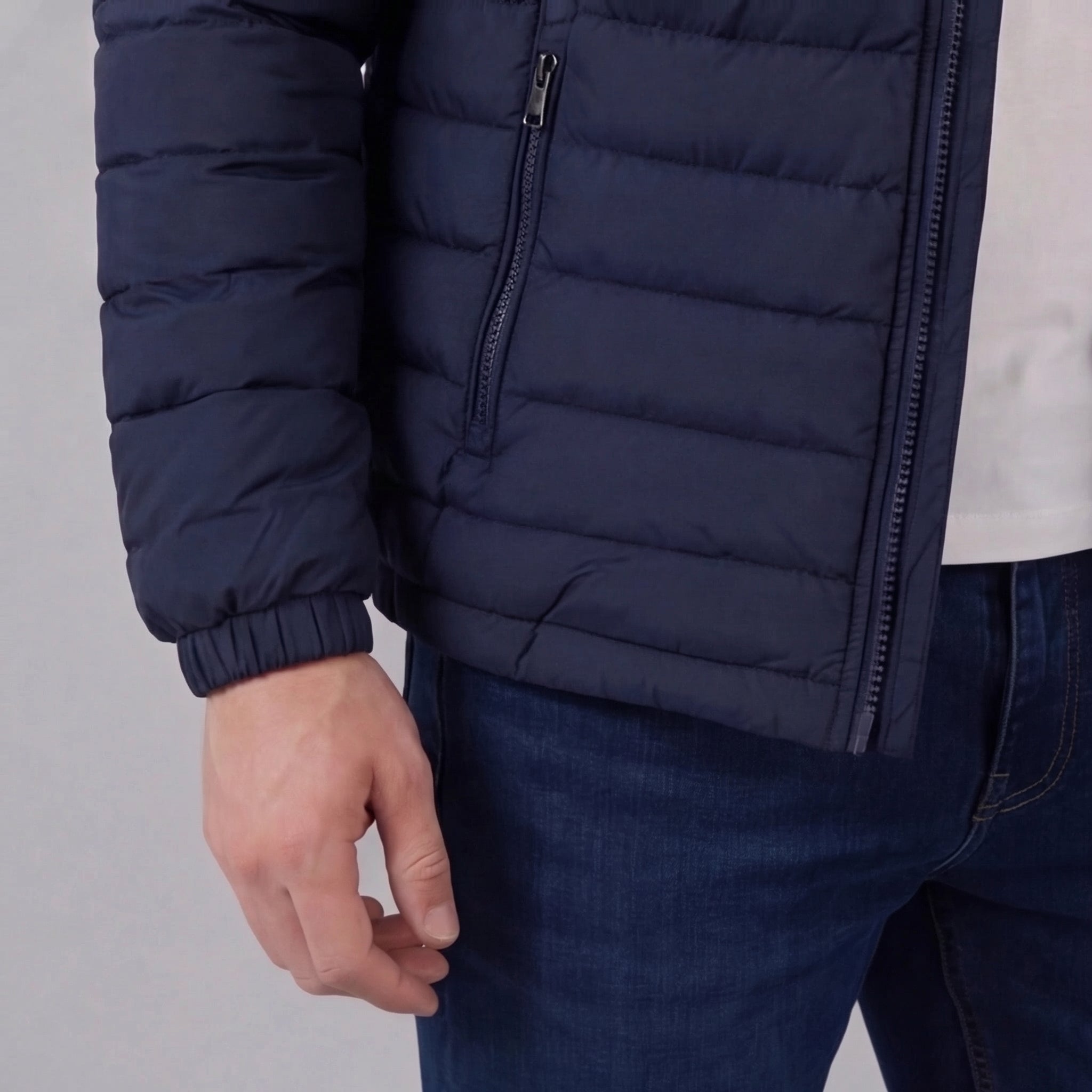 Chaqueta acolchada ligera de primavera para hombre