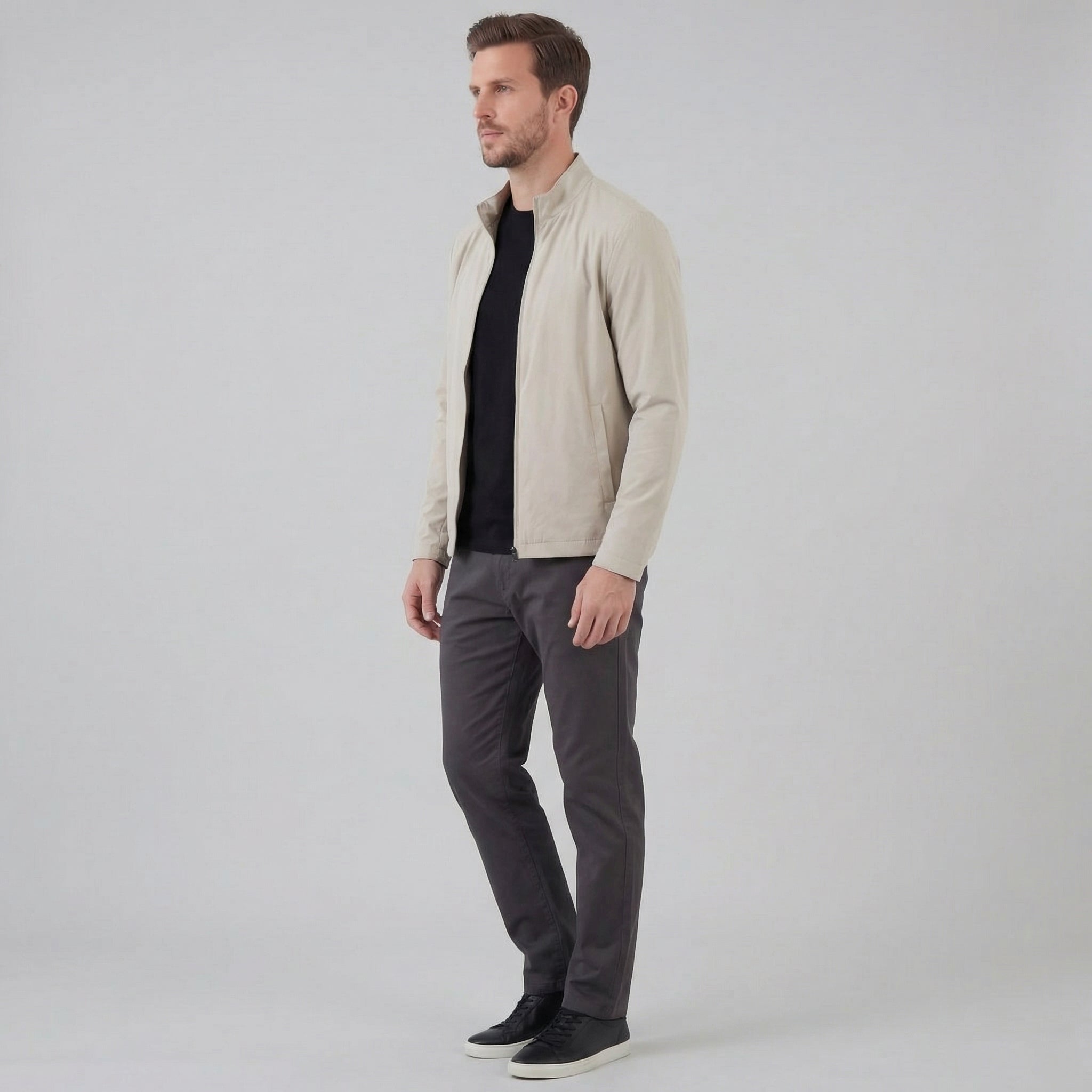 Herren Leichte Frühlings-Mid-Jacke