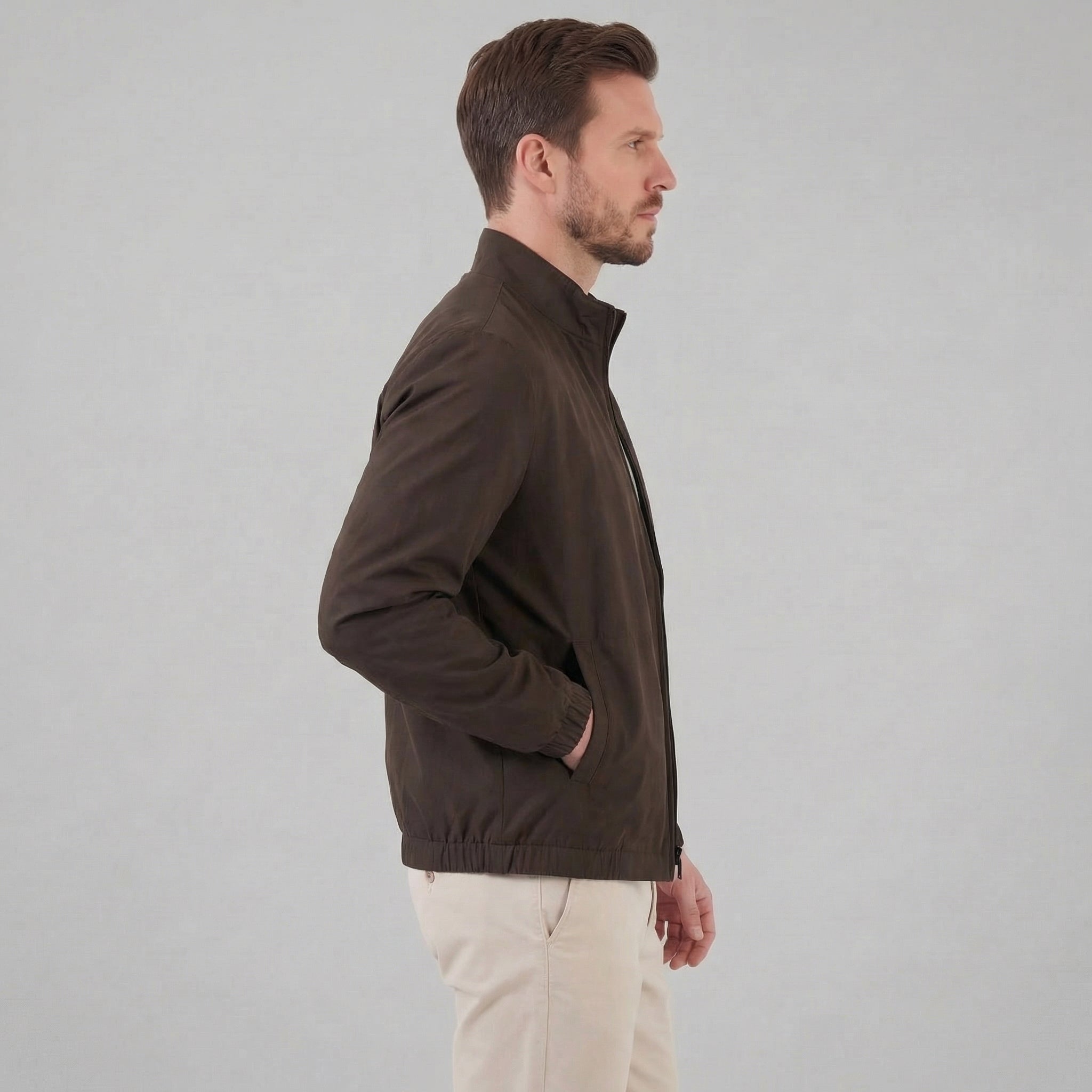 Herren Leichte Frühlings-Mid-Jacke