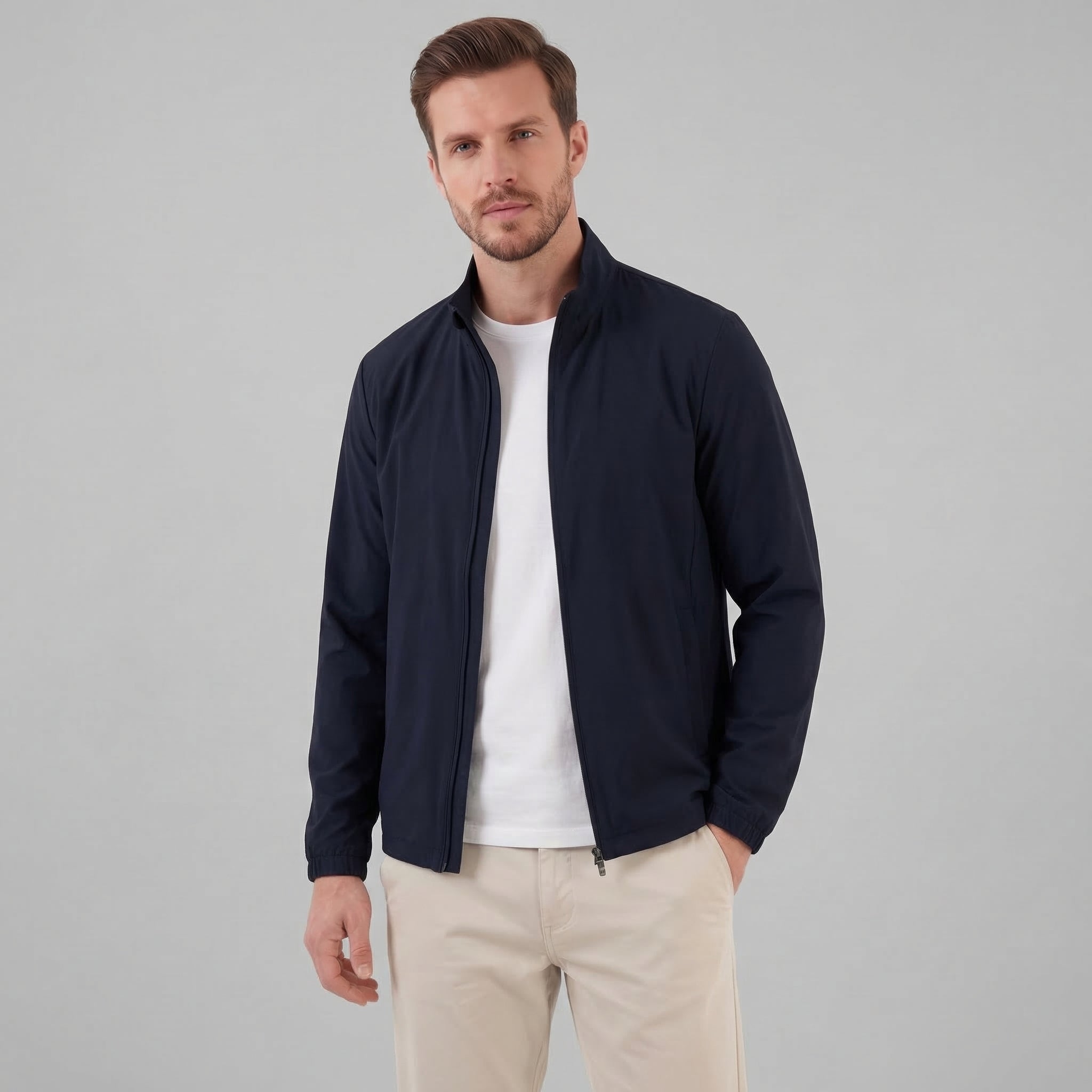 Herren Leichte Frühlings-Mid-Jacke