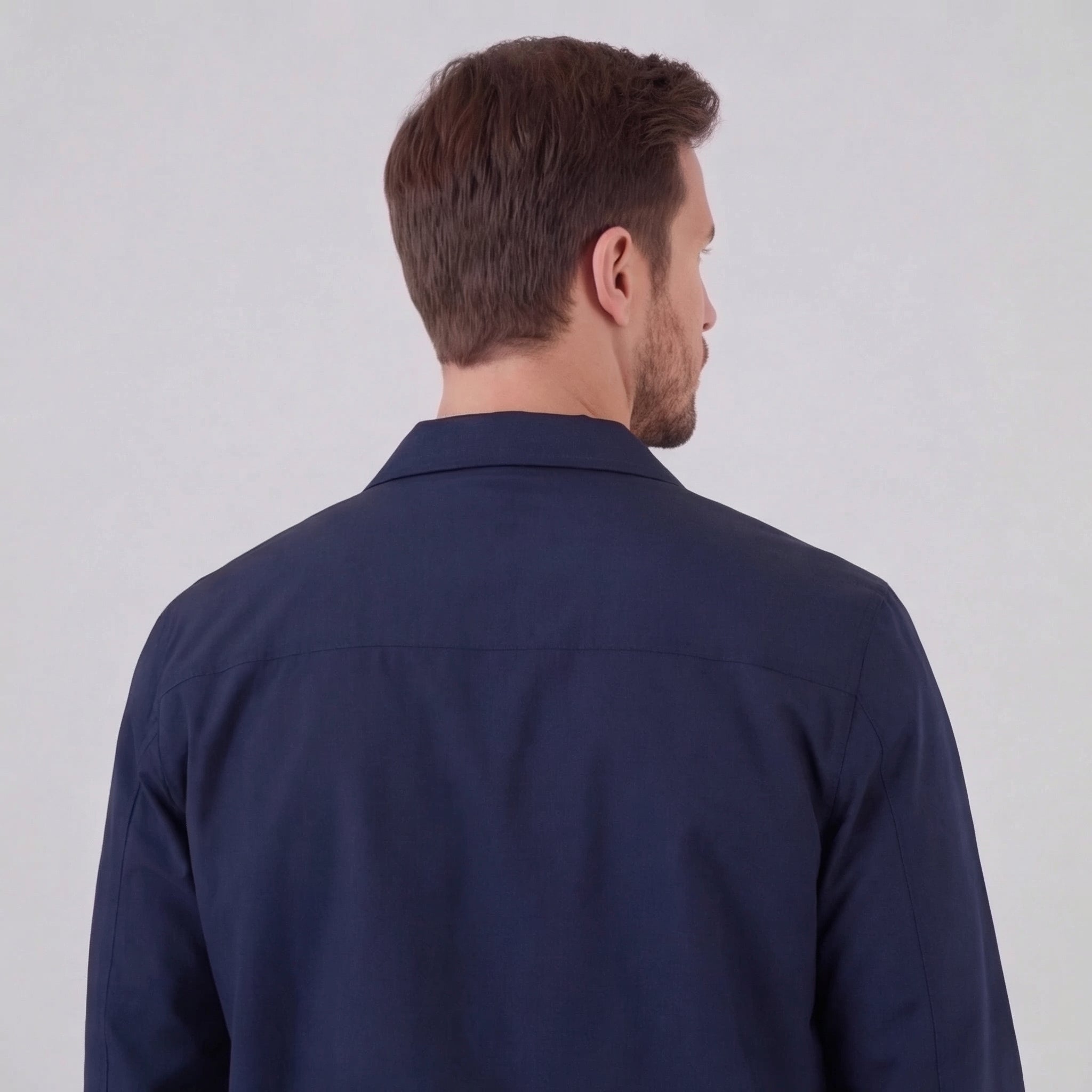 Chaqueta ligera con cremallera para hombre