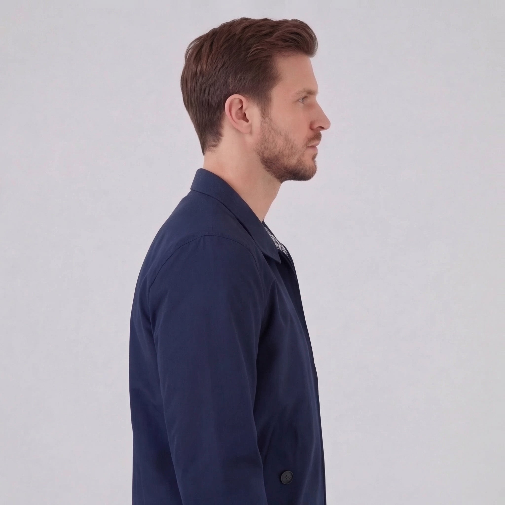 Chaqueta ligera con cremallera para hombre