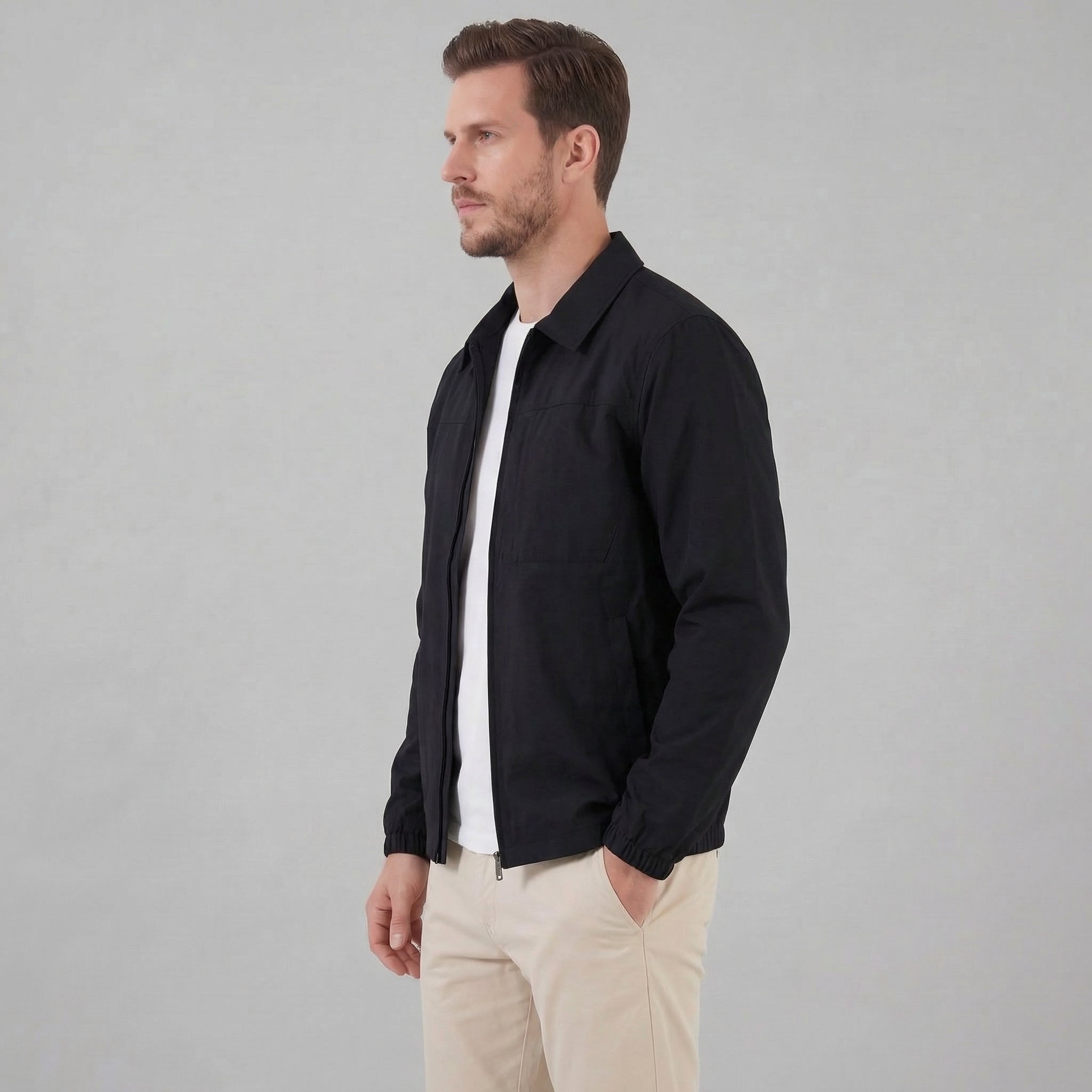 Men’s Lightweight Zip-Up Spring Jacket