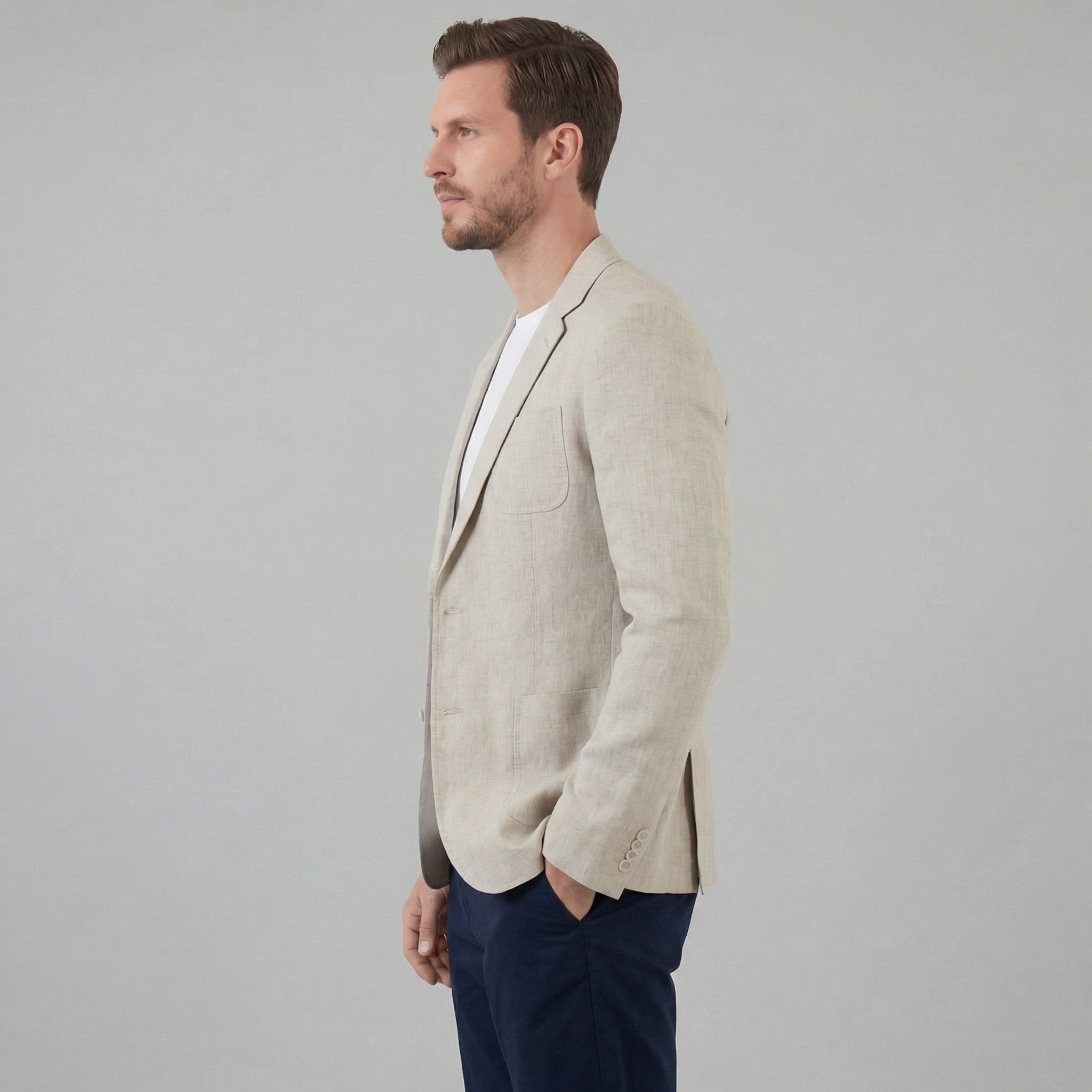 Chaqueta Blazer de Lino para Hombre