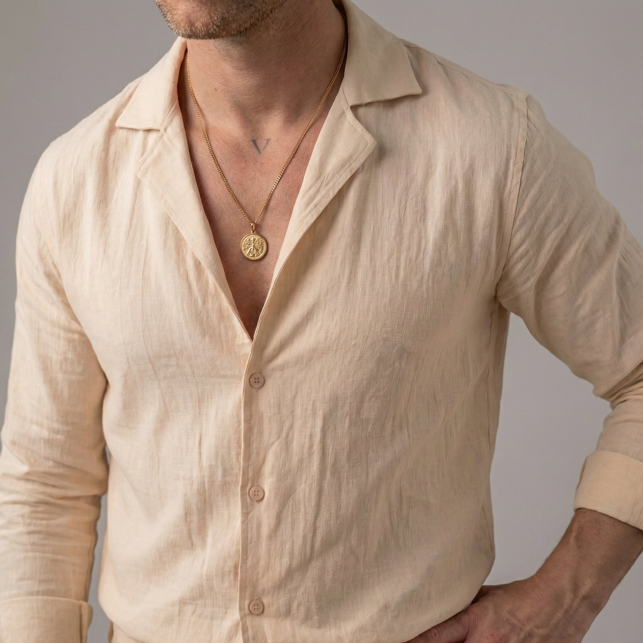 Herren Leinen-Outfit-Set