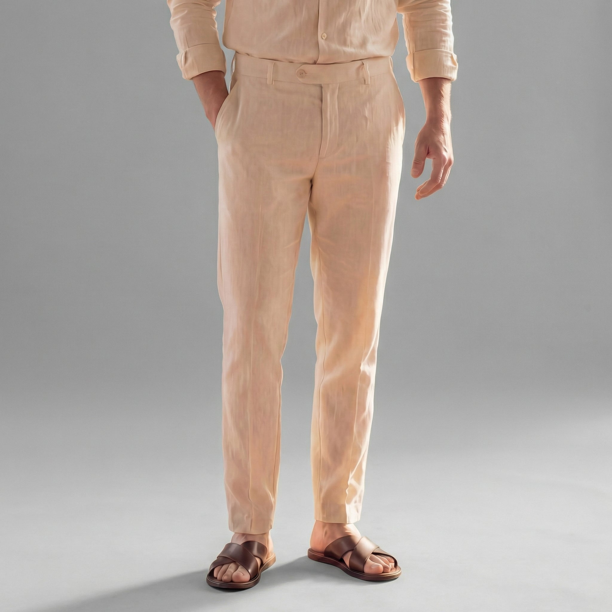 Herren Leinen-Outfit-Set