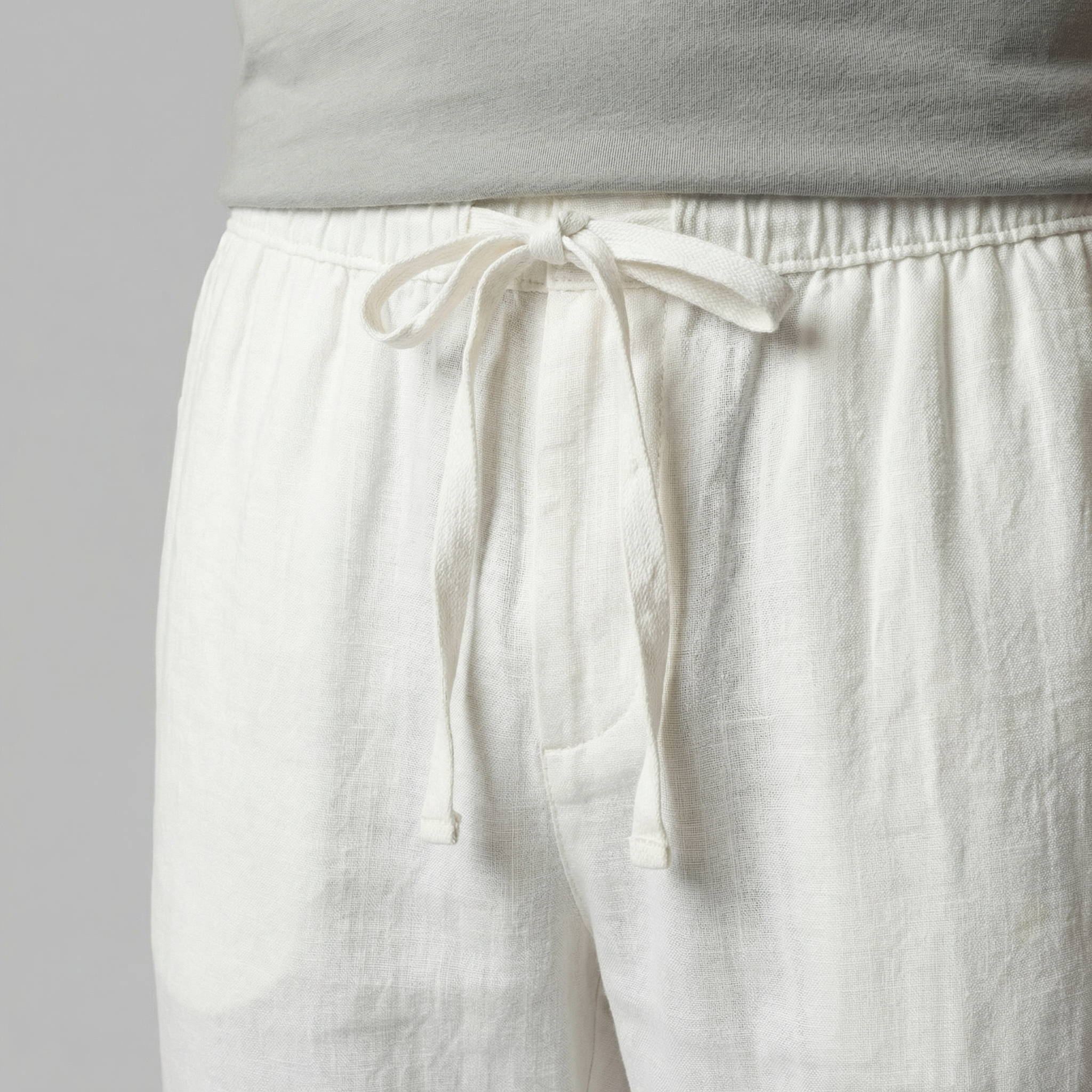Men's Linen Slim Fit Trousers