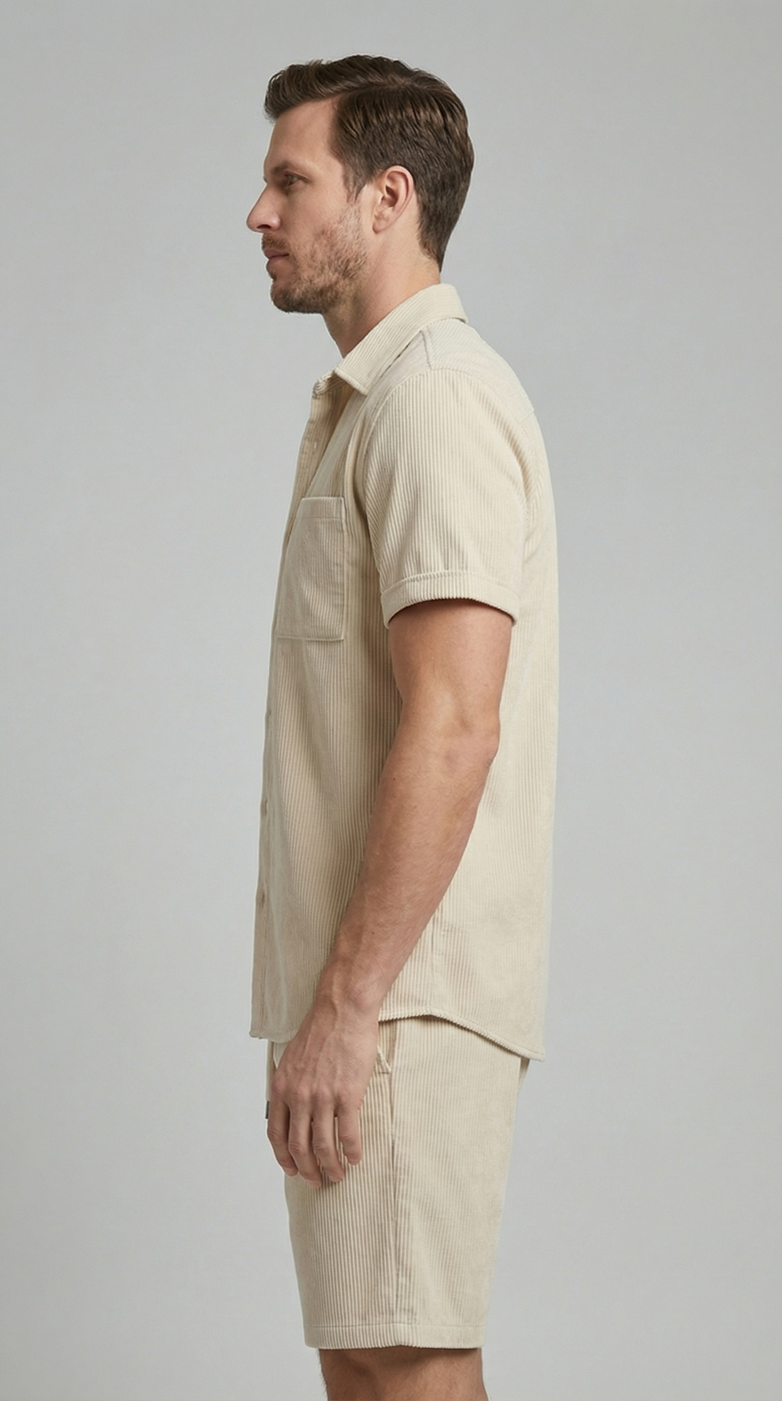 Conjunto de verano de lino para hombre