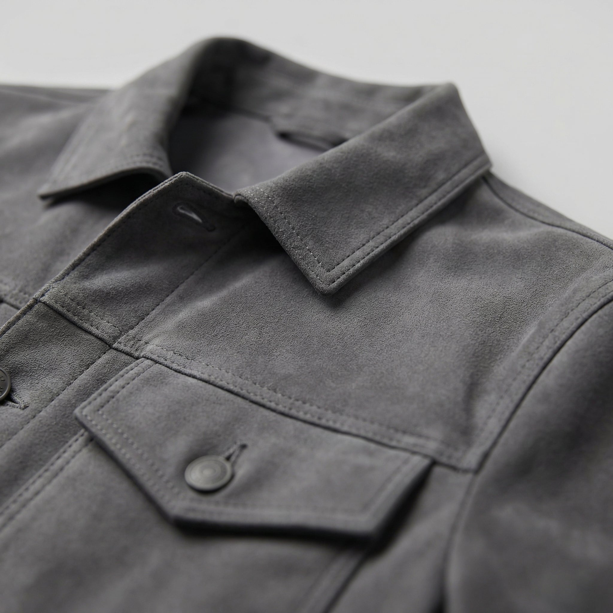 Men's Minimalist Button Closure Jacket