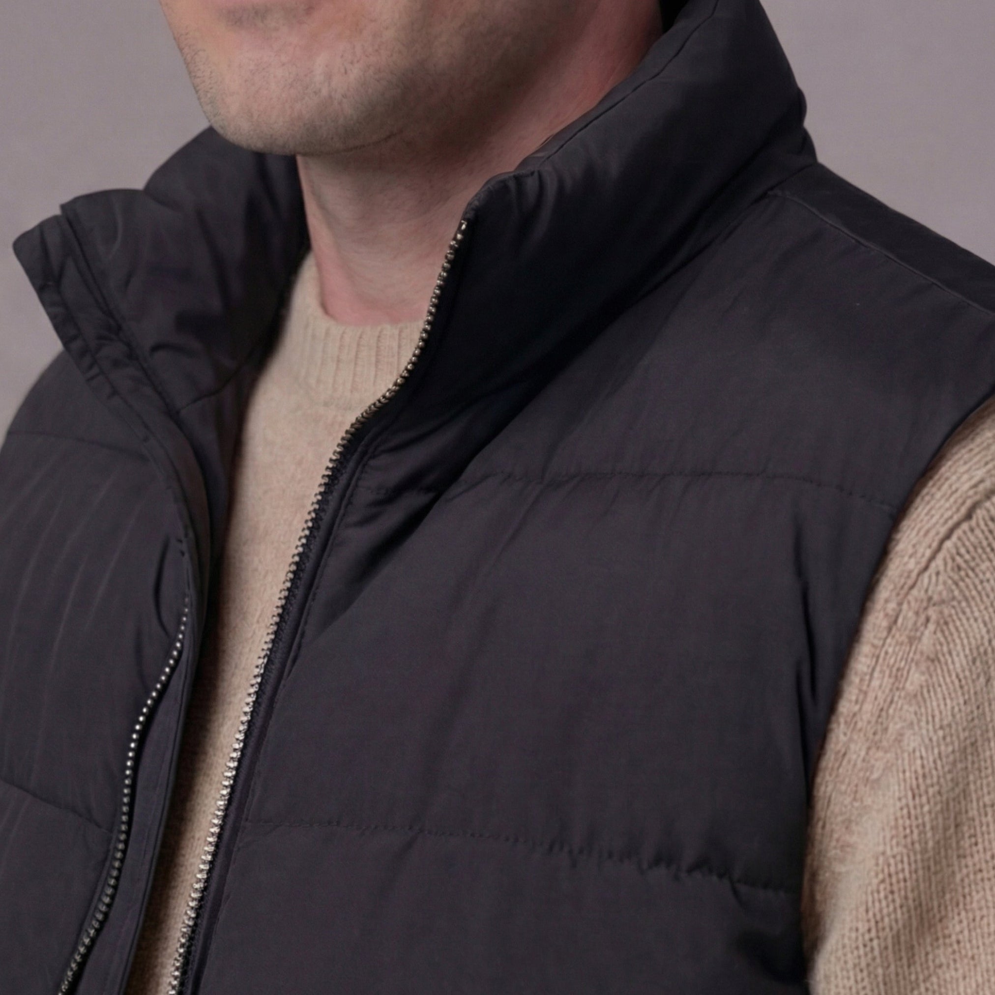 Herre polstret vest