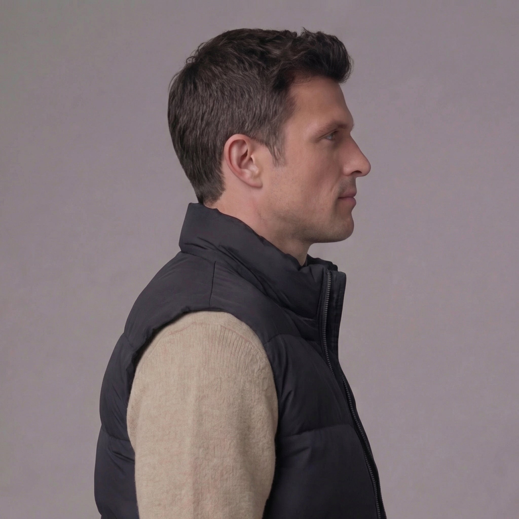 Herre polstret vest