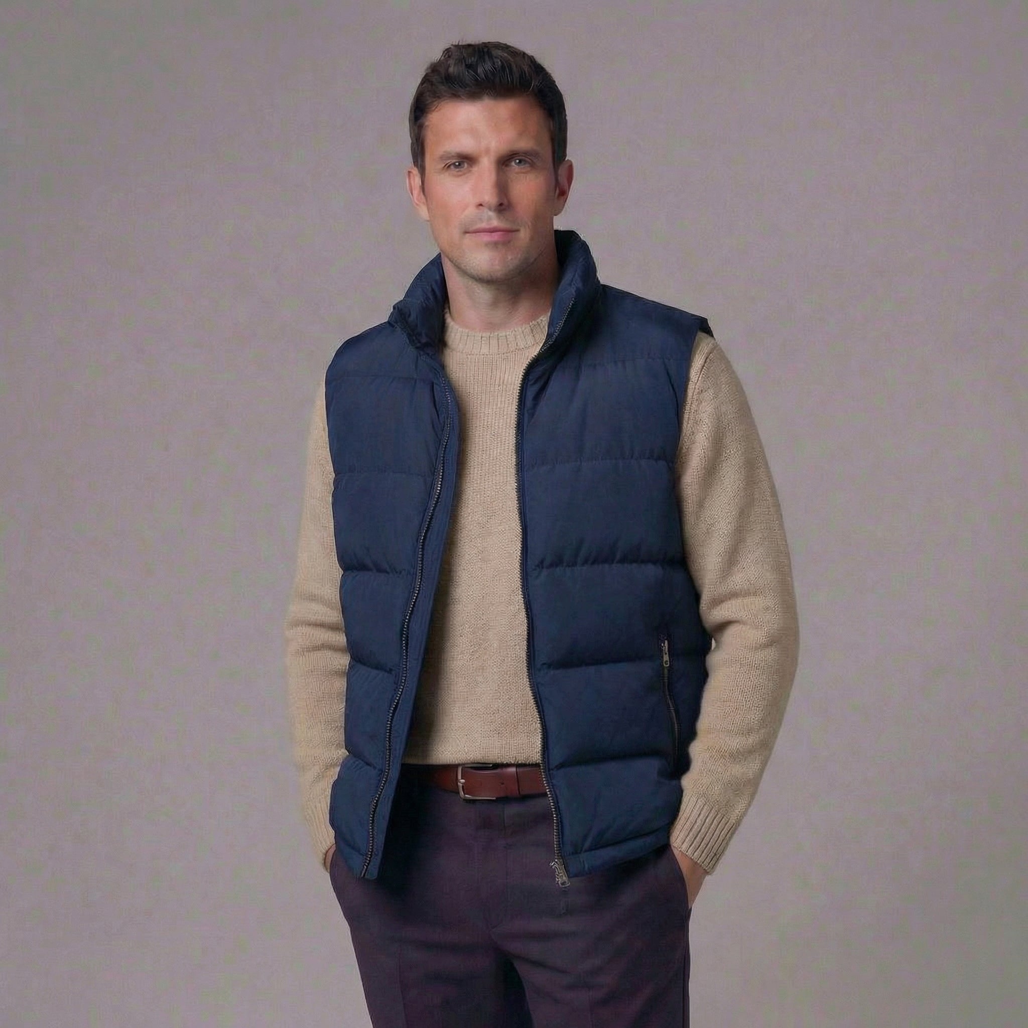 Herre polstret vest