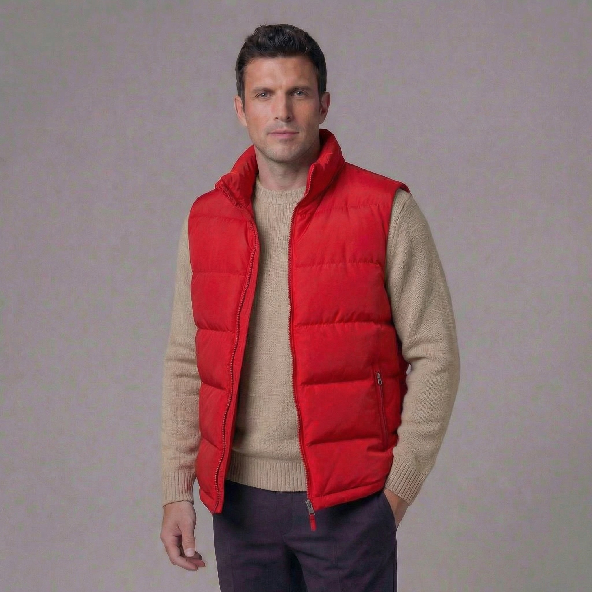 Herre polstret vest